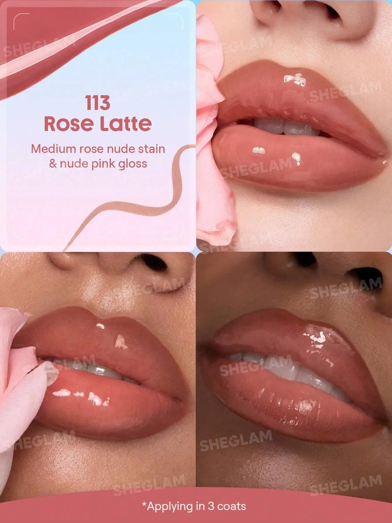 SHEGLAM - Line To Shine Peel-Off Lip Stain & Gloss Duo