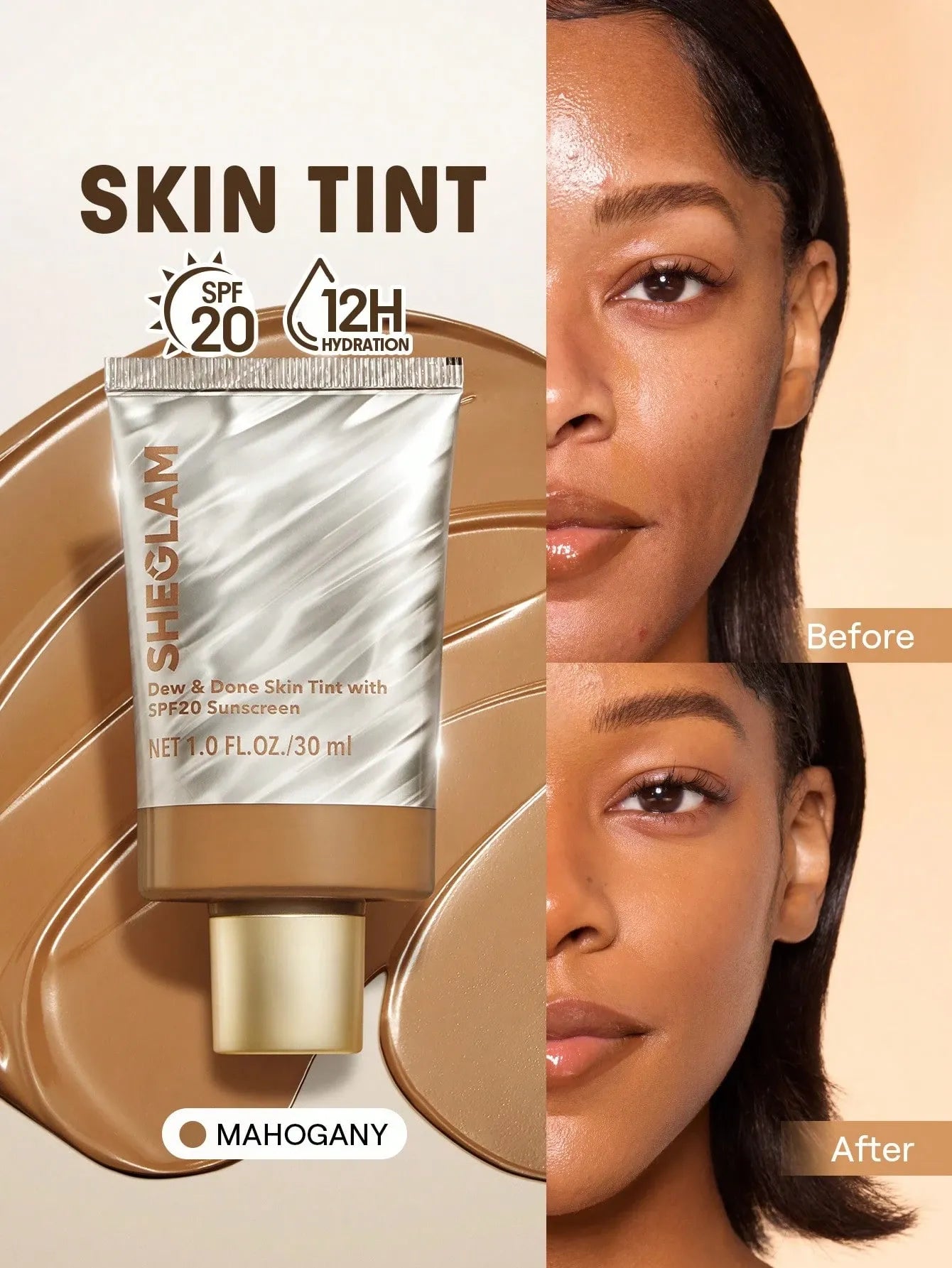 SHEGLAM - Dew & Done Skin Tint With SPF20