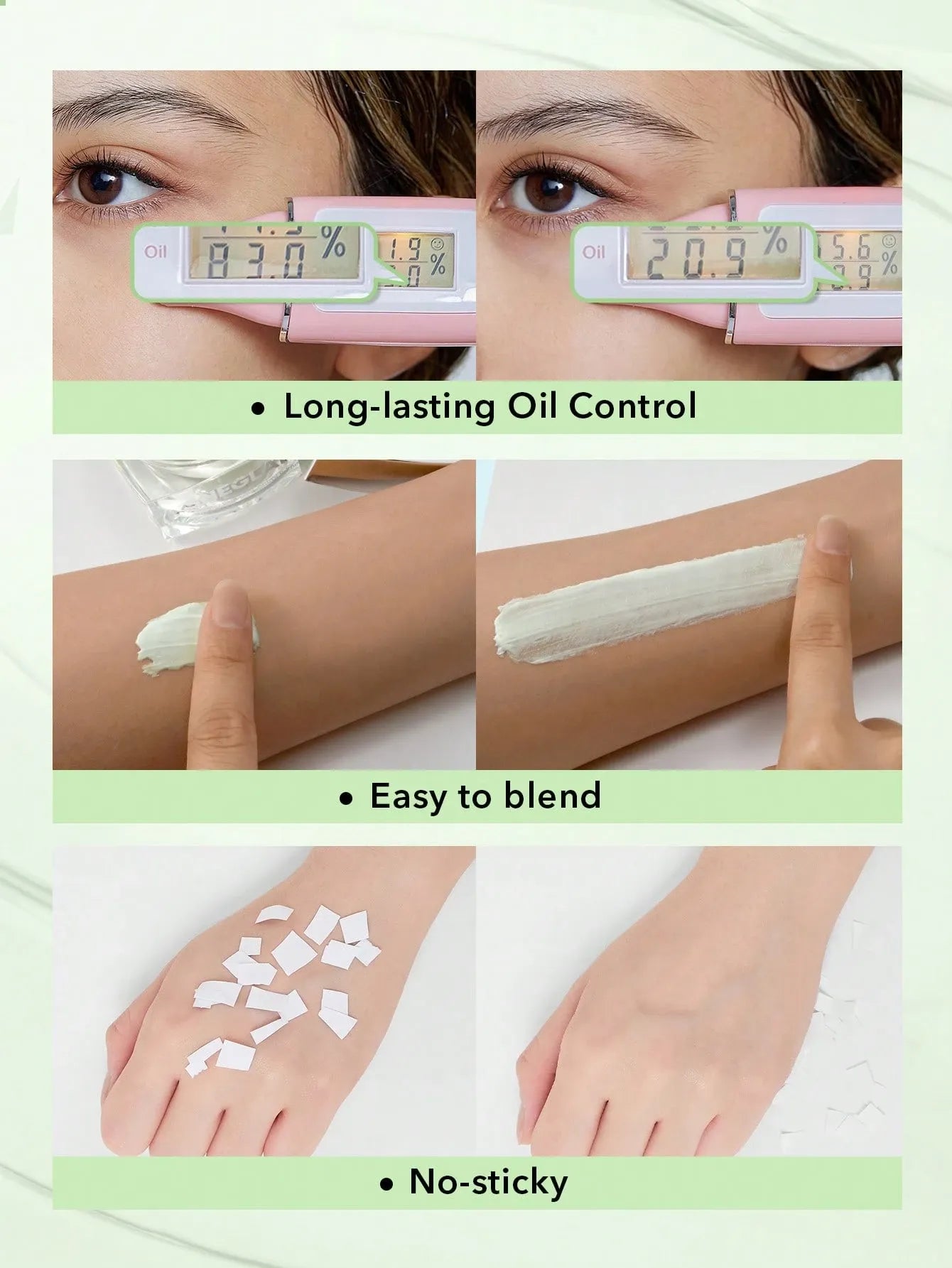 SHEGLAM - Birthday Skin Oil-Control Primer - Green
