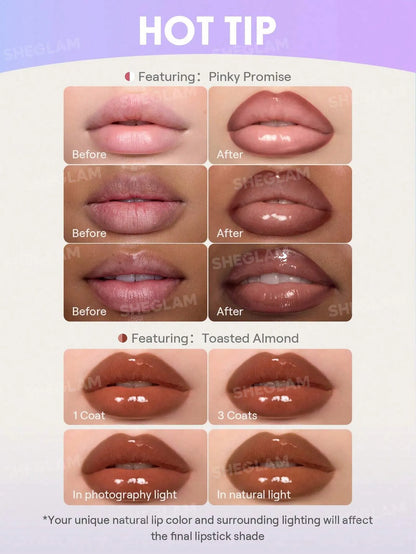 SHEGLAM - Line To Shine Peel-Off Lip Stain & Gloss Duo