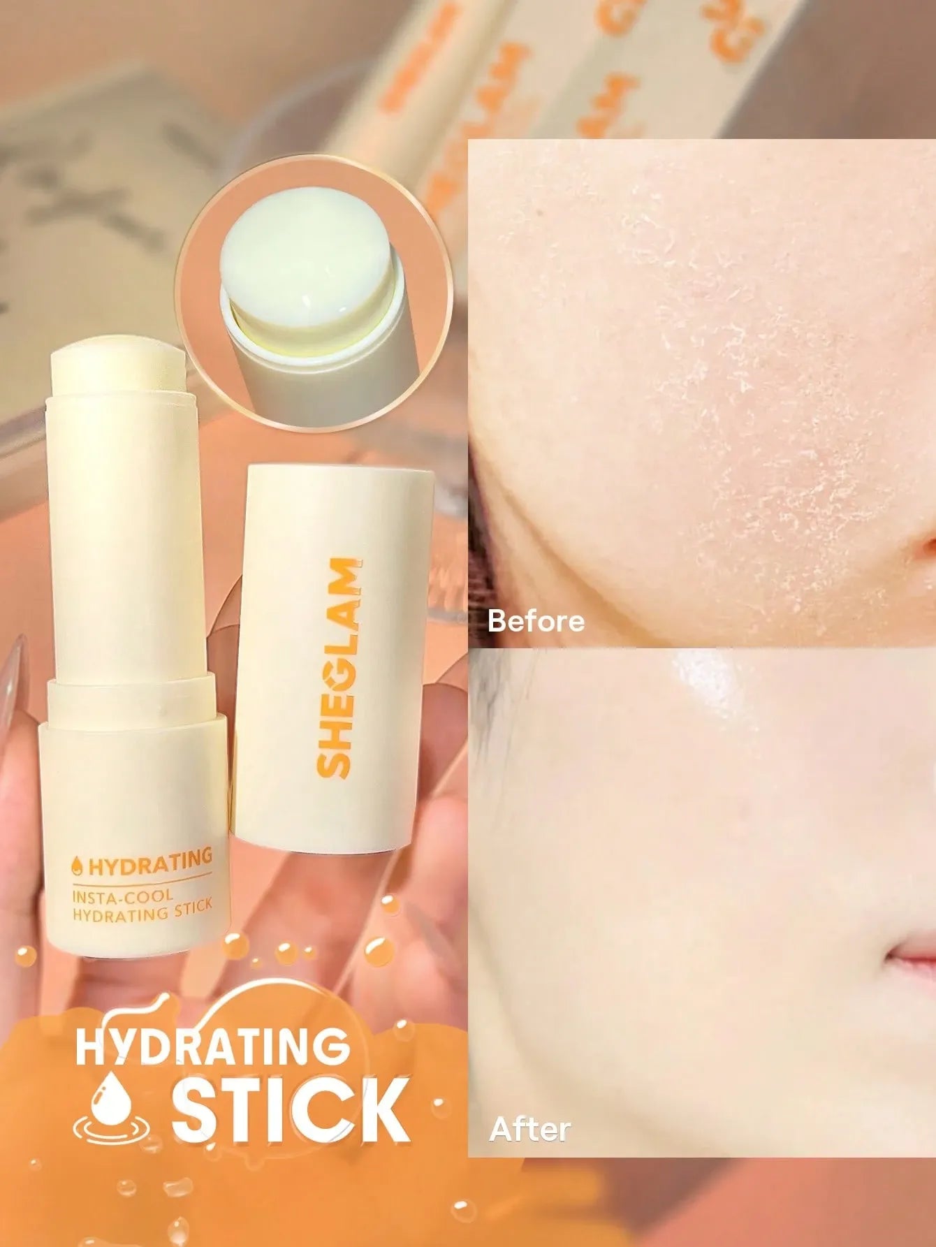 SHEGLAM - Insta-Cool Hydrating Stick Portable Moisturizing Balm Stick