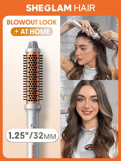 Sheglam - Hair It - Curl Thermal Blowout Brush 32Mm Uk Plug