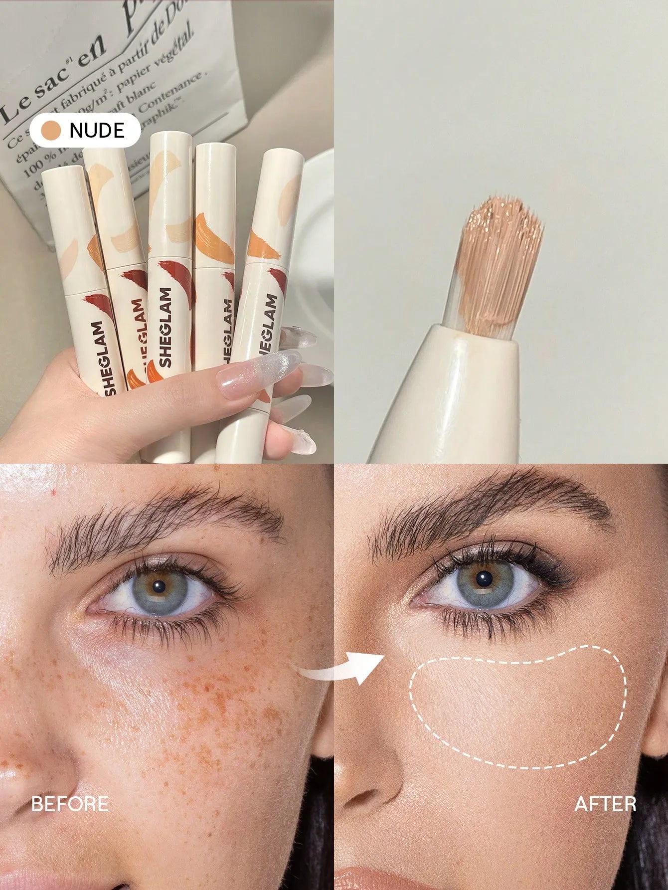 Sheglam - Perfect Skin High Coverage Concealer