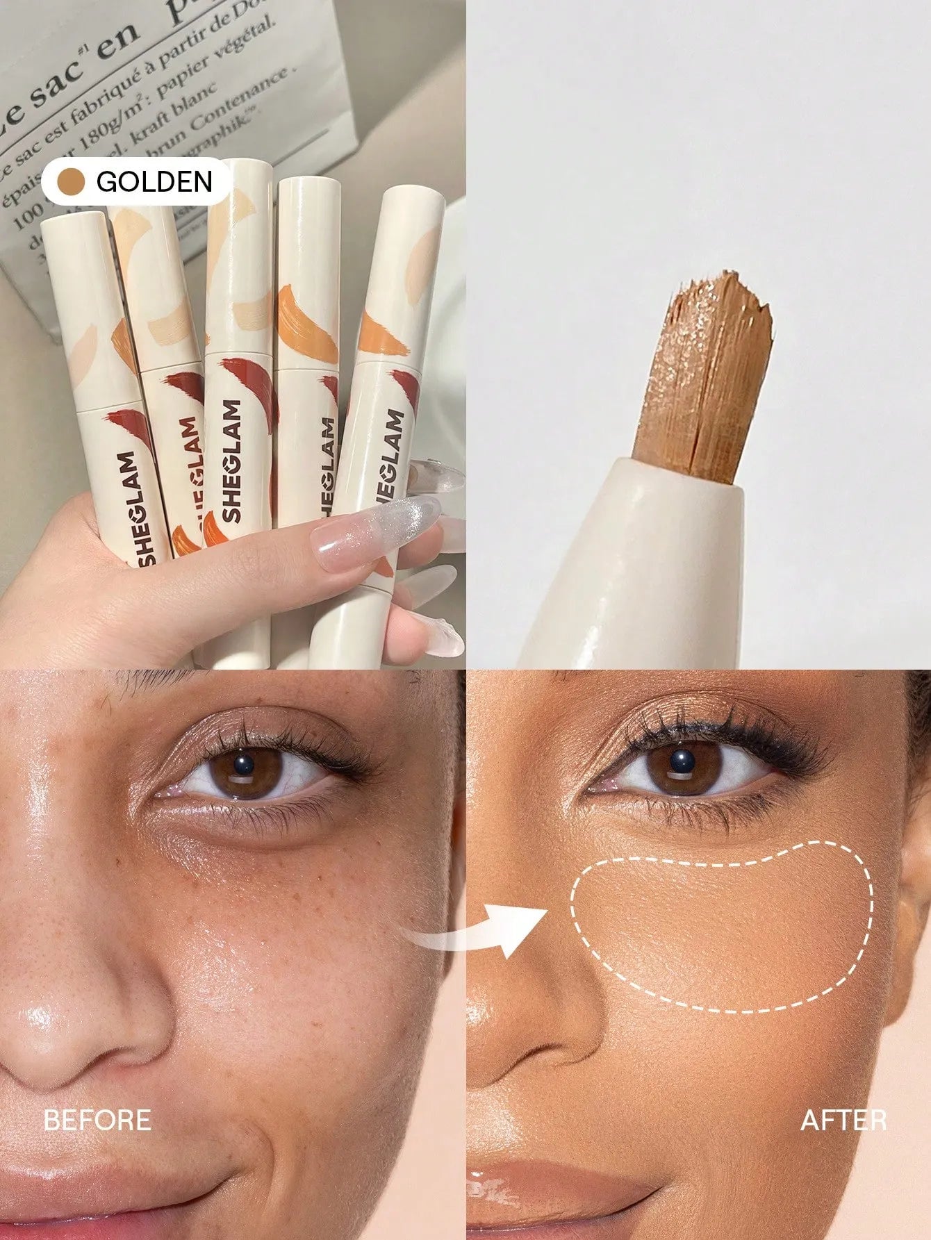 Sheglam - Perfect Skin High Coverage Concealer
