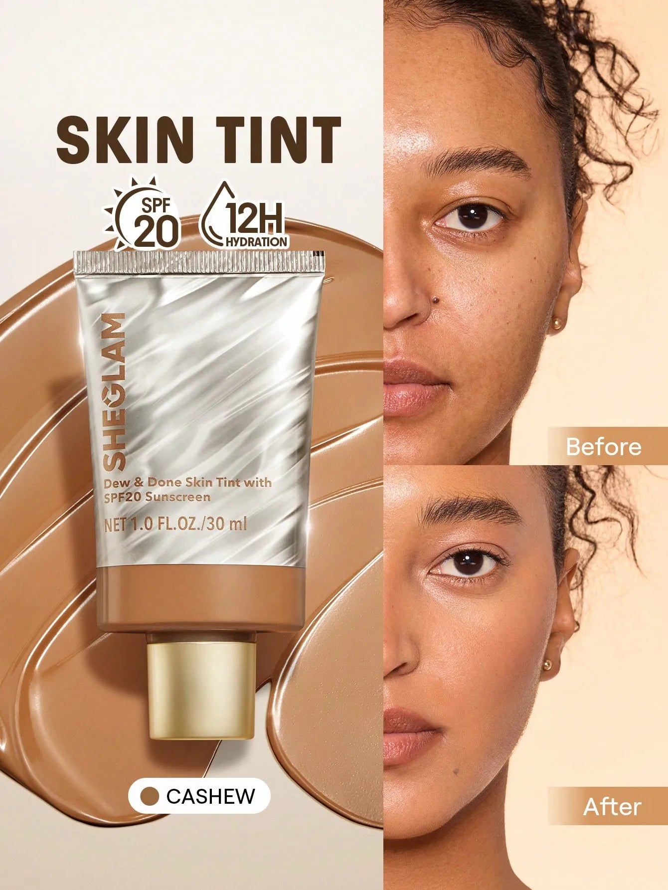 SHEGLAM - Dew & Done Skin Tint With SPF20