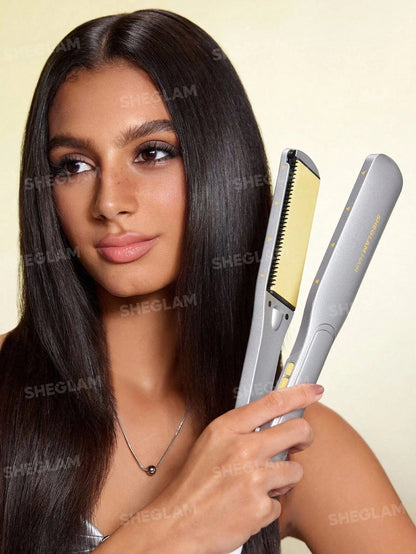Sheglam - Hair Sleek Chic Wide Glide Straightener,1.5Inch Wide-Plate Hair Straightener