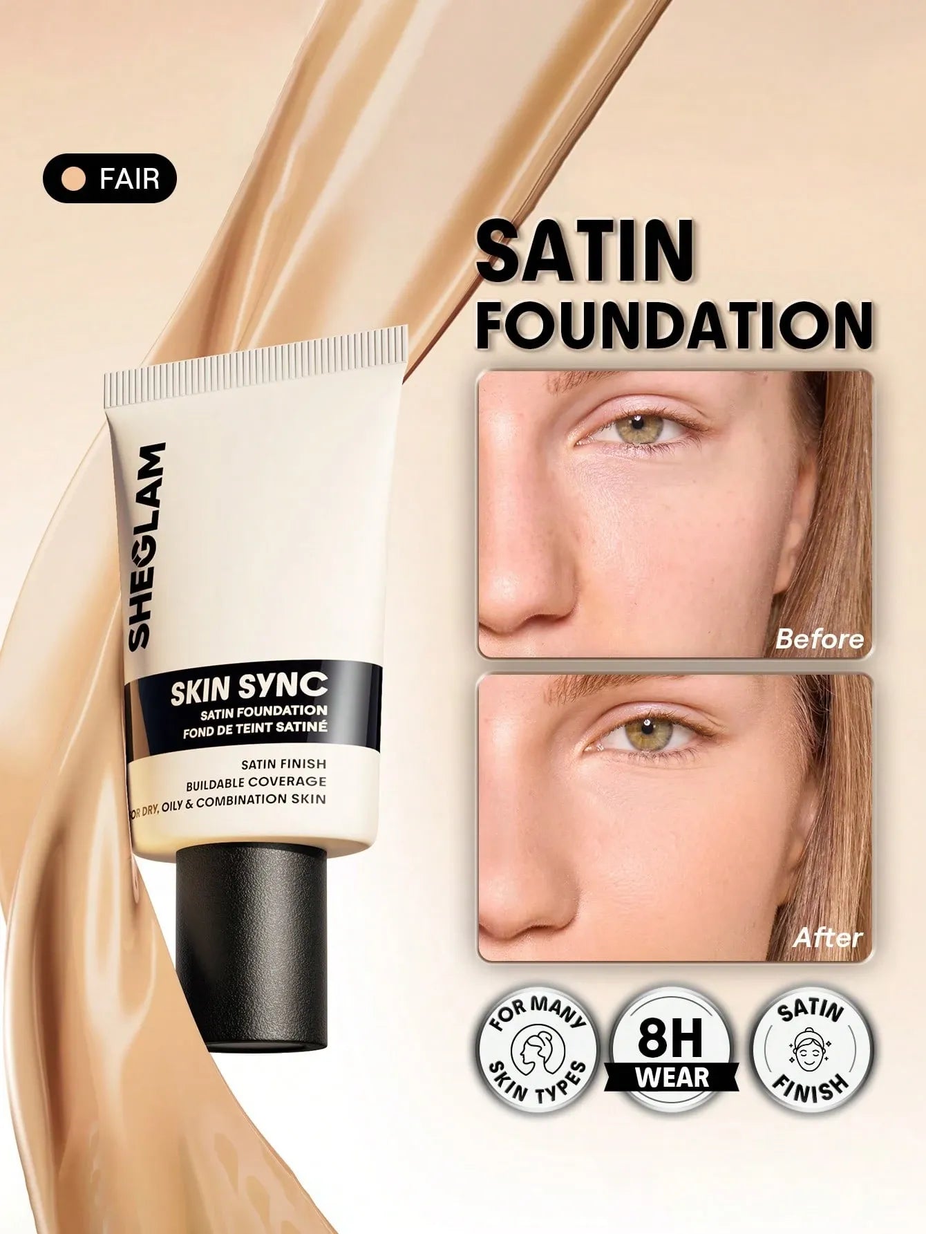 Sheglam - Skin Sync Satin Foundation