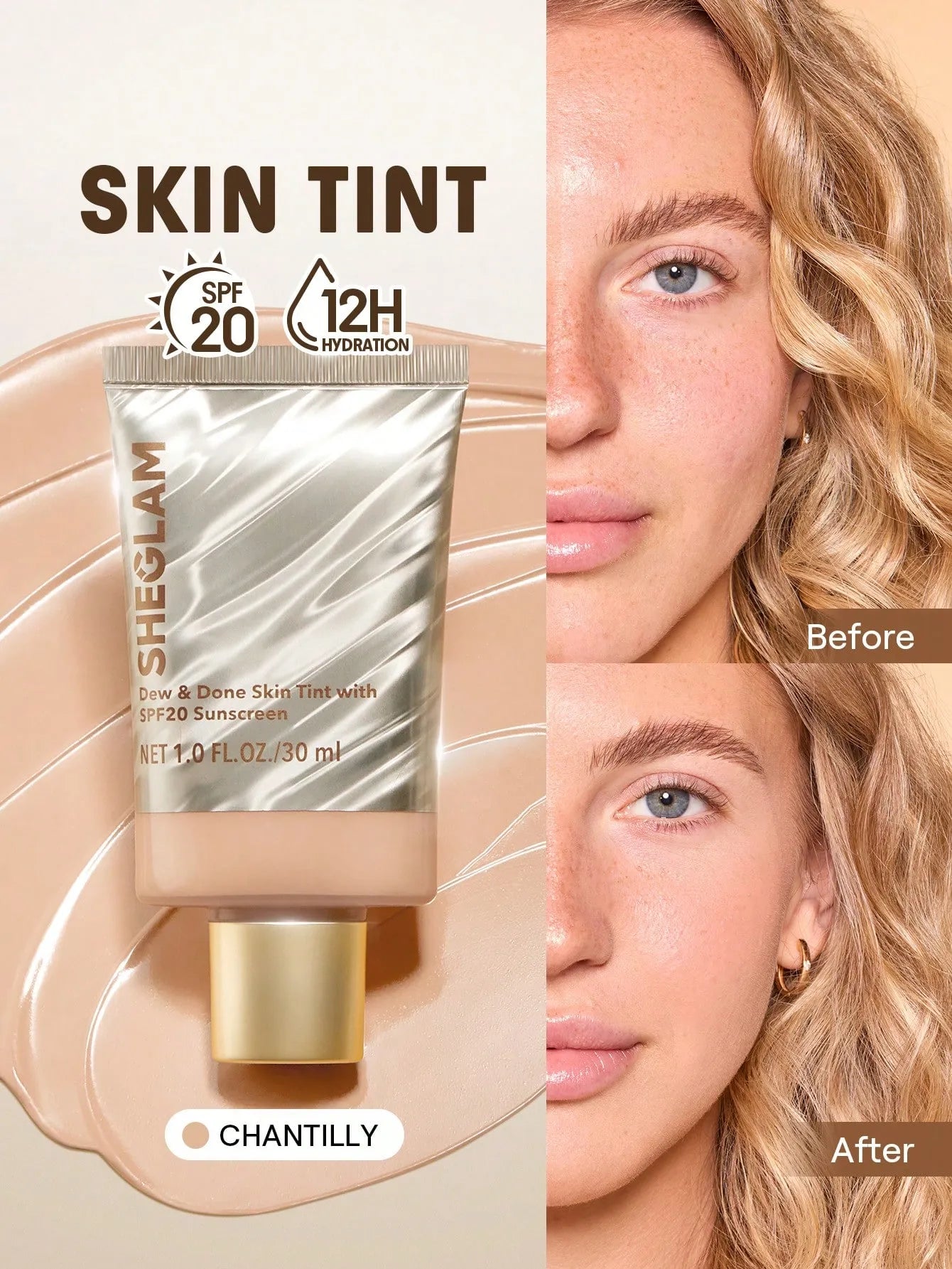 SHEGLAM - Dew & Done Skin Tint With SPF20