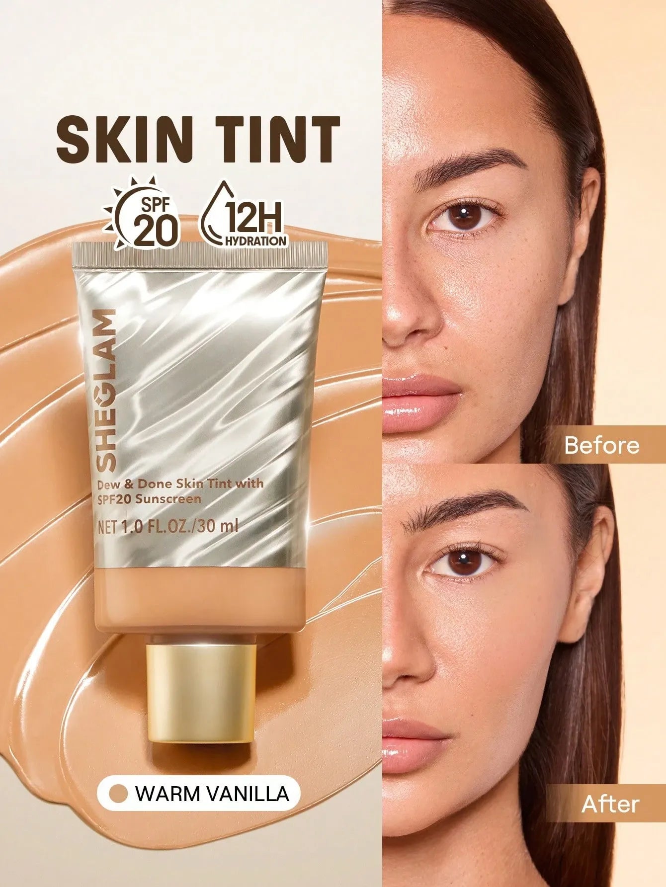 SHEGLAM - Dew & Done Skin Tint With SPF20