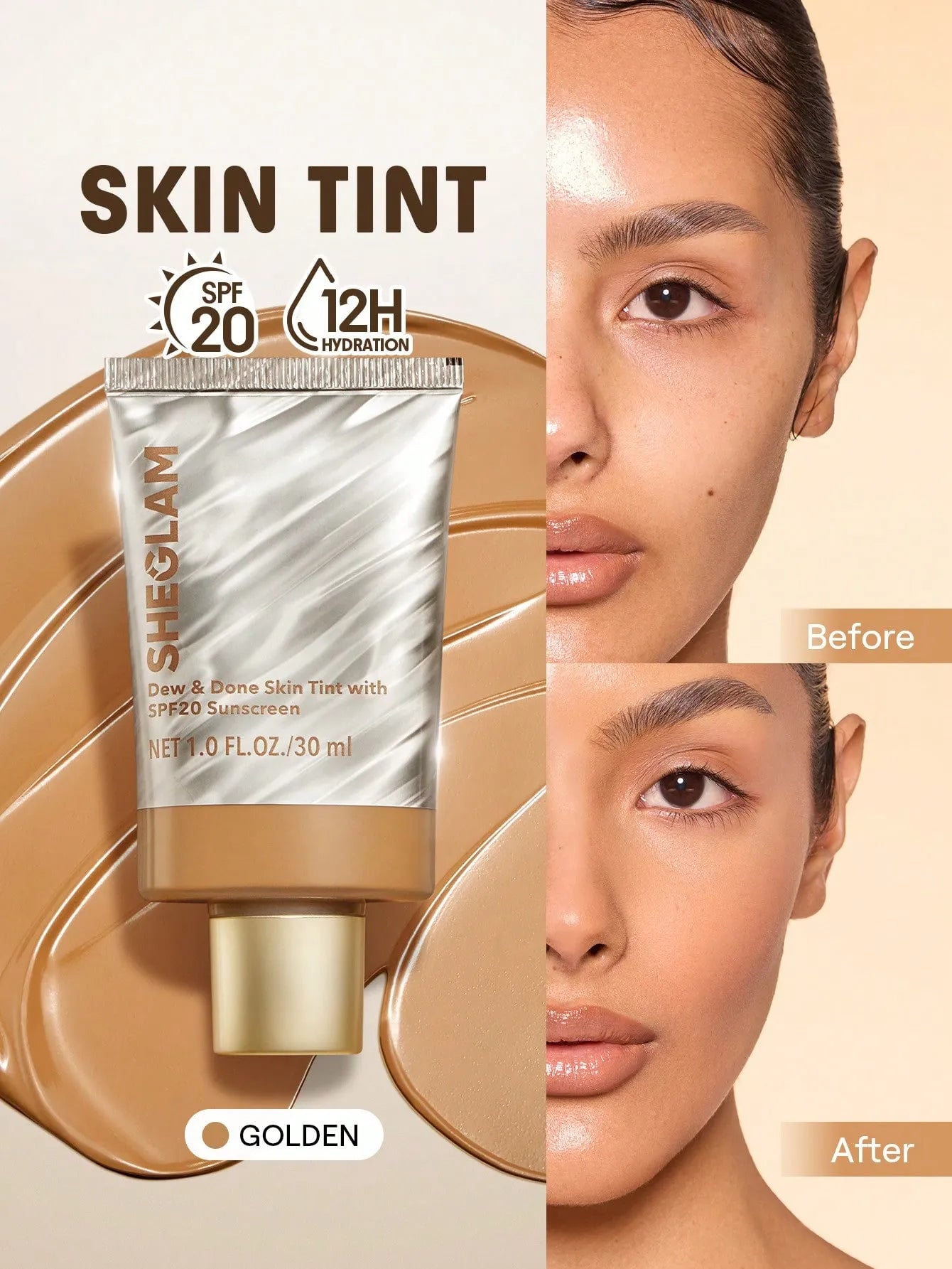 SHEGLAM - Dew & Done Skin Tint With SPF20