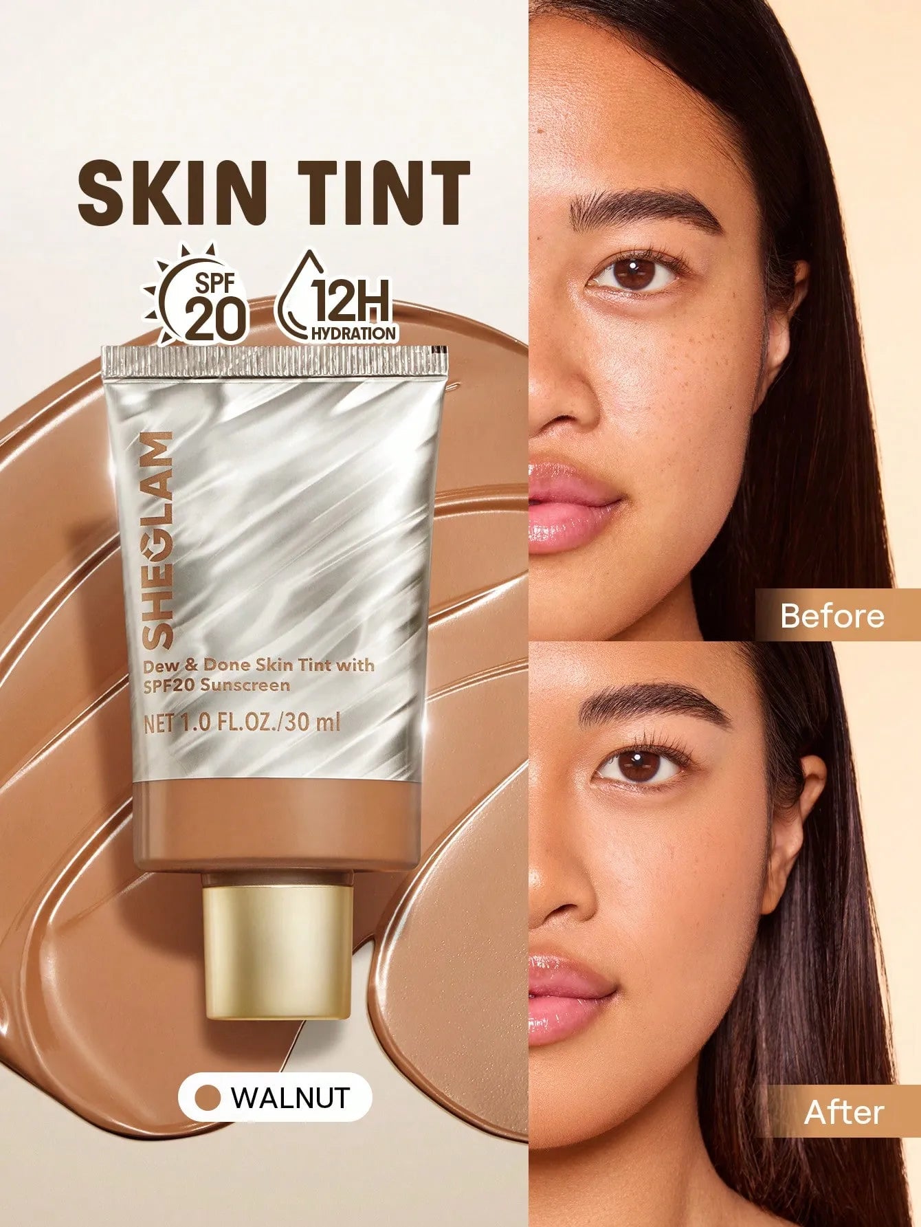 SHEGLAM - Dew & Done Skin Tint With SPF20
