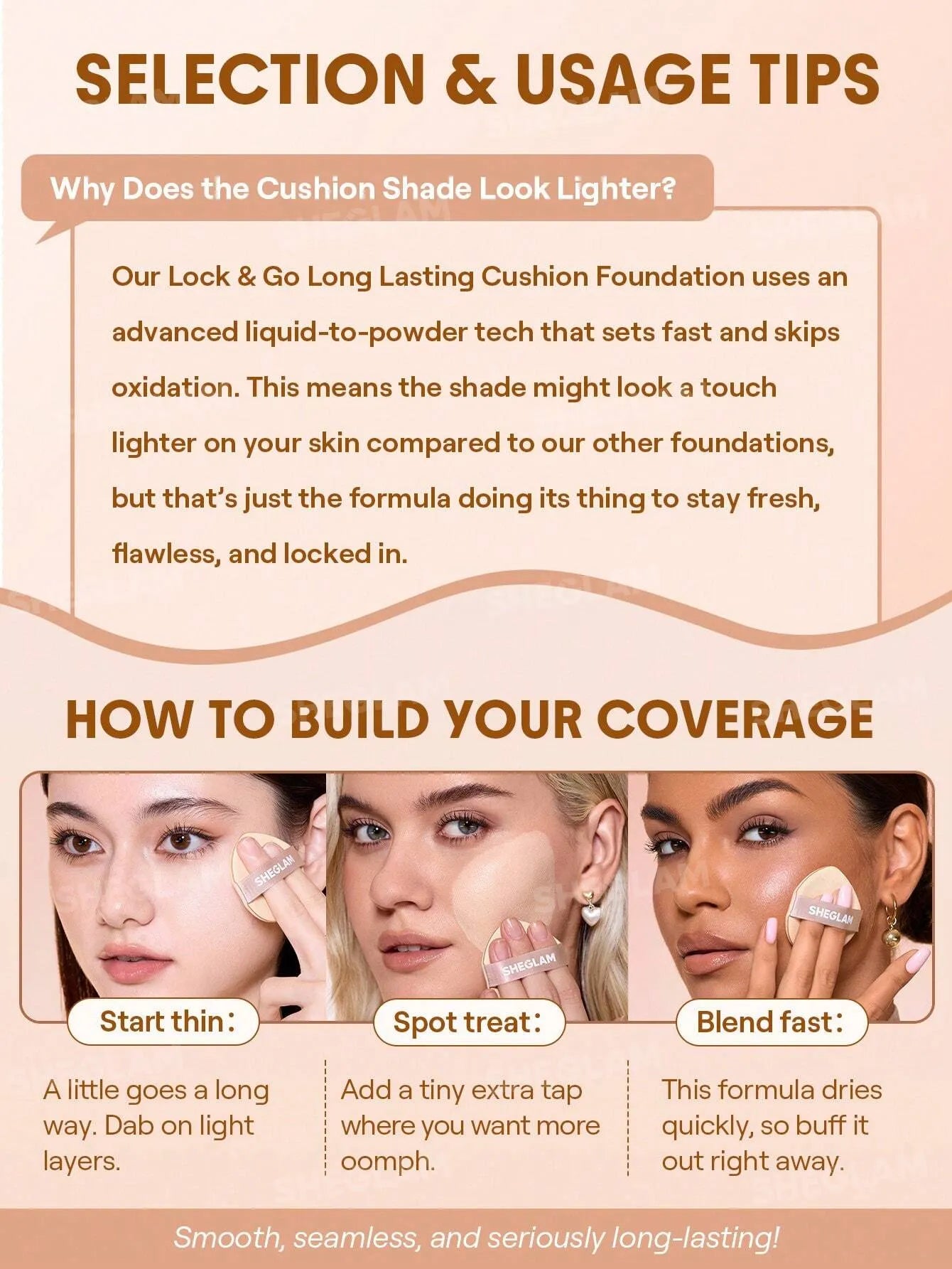 Sheglam - Lock & Go Long-Lasting Cushion Foundation