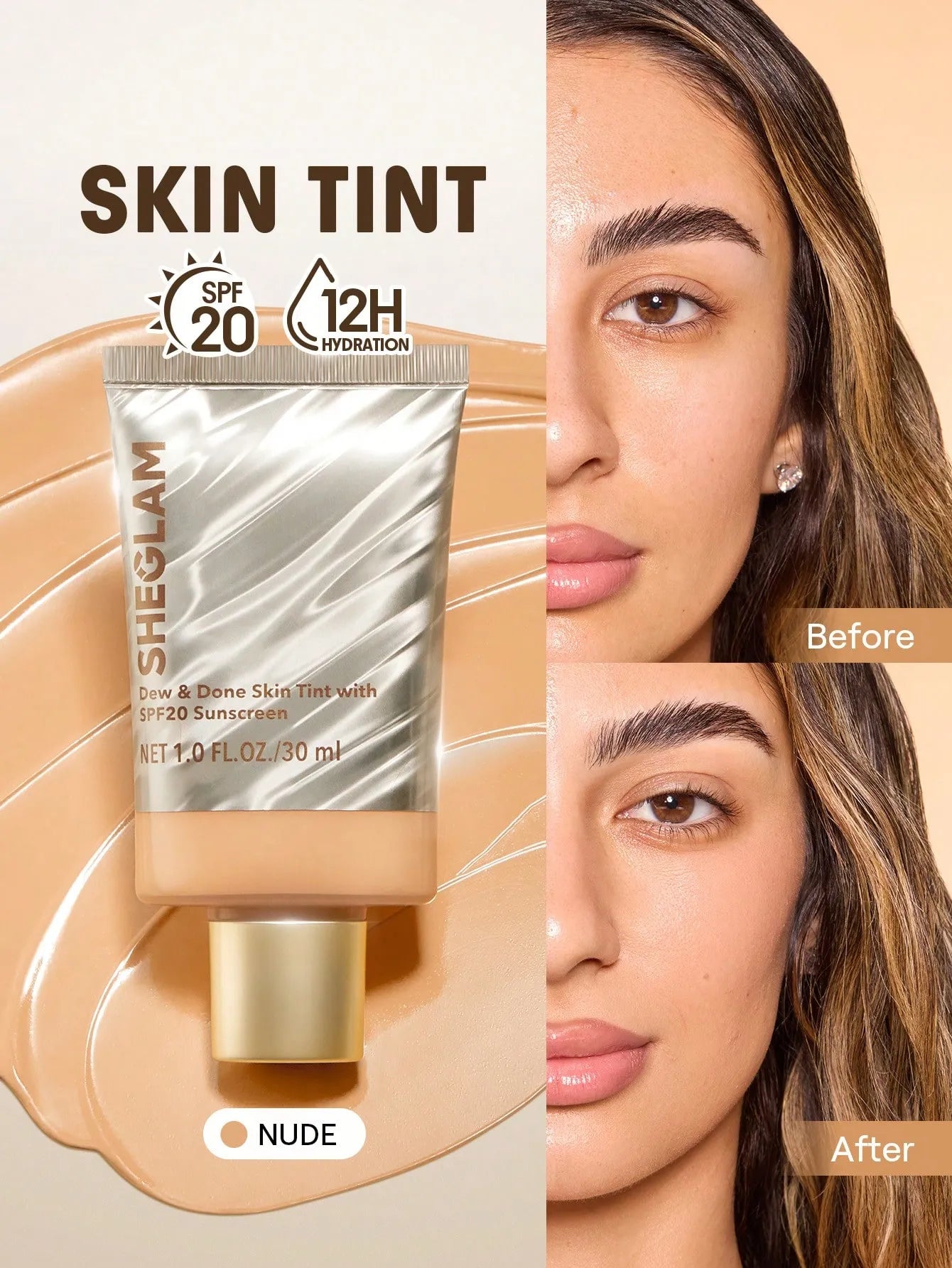 SHEGLAM - Dew & Done Skin Tint With SPF20