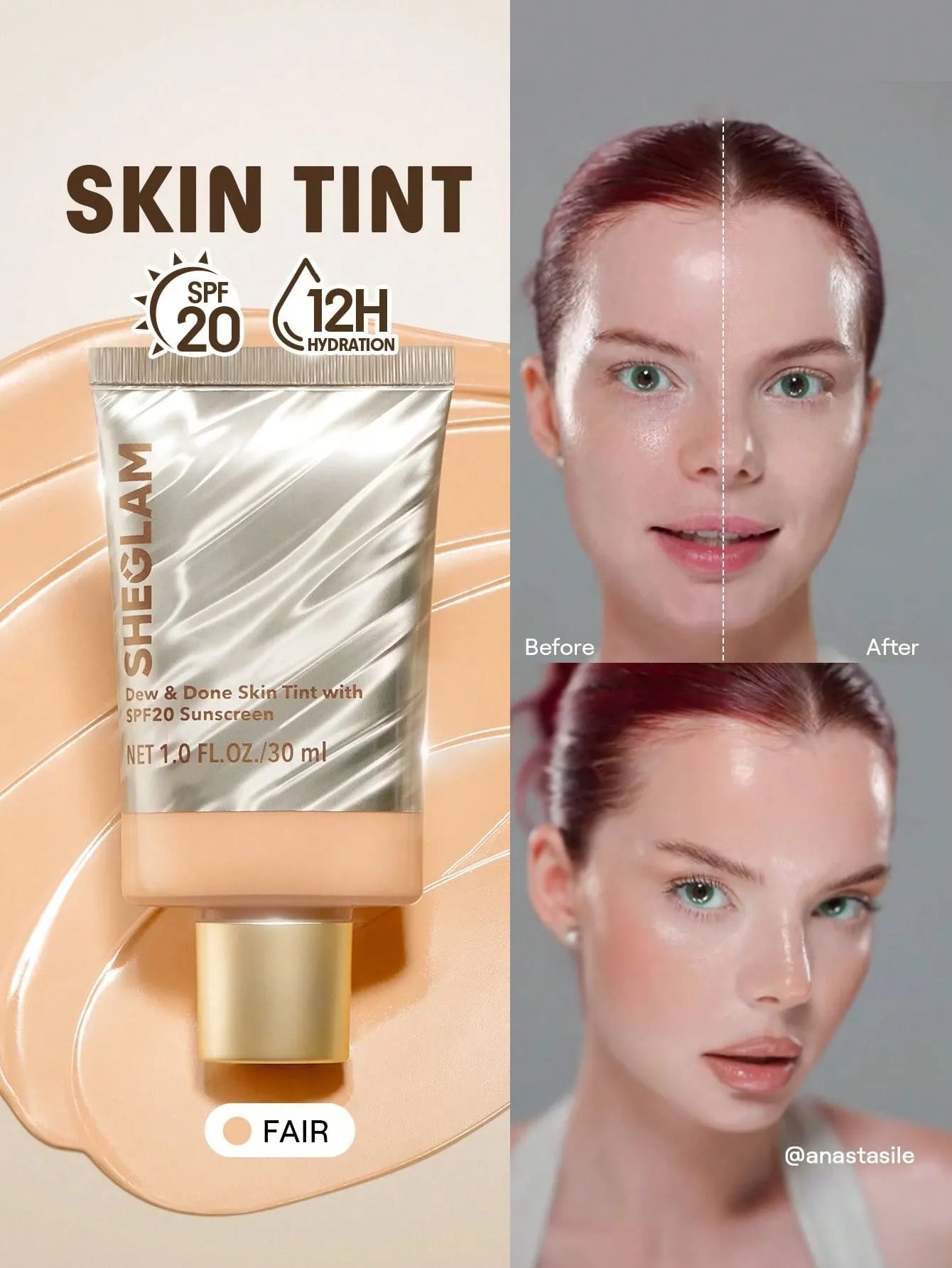SHEGLAM - Dew & Done Skin Tint With SPF20