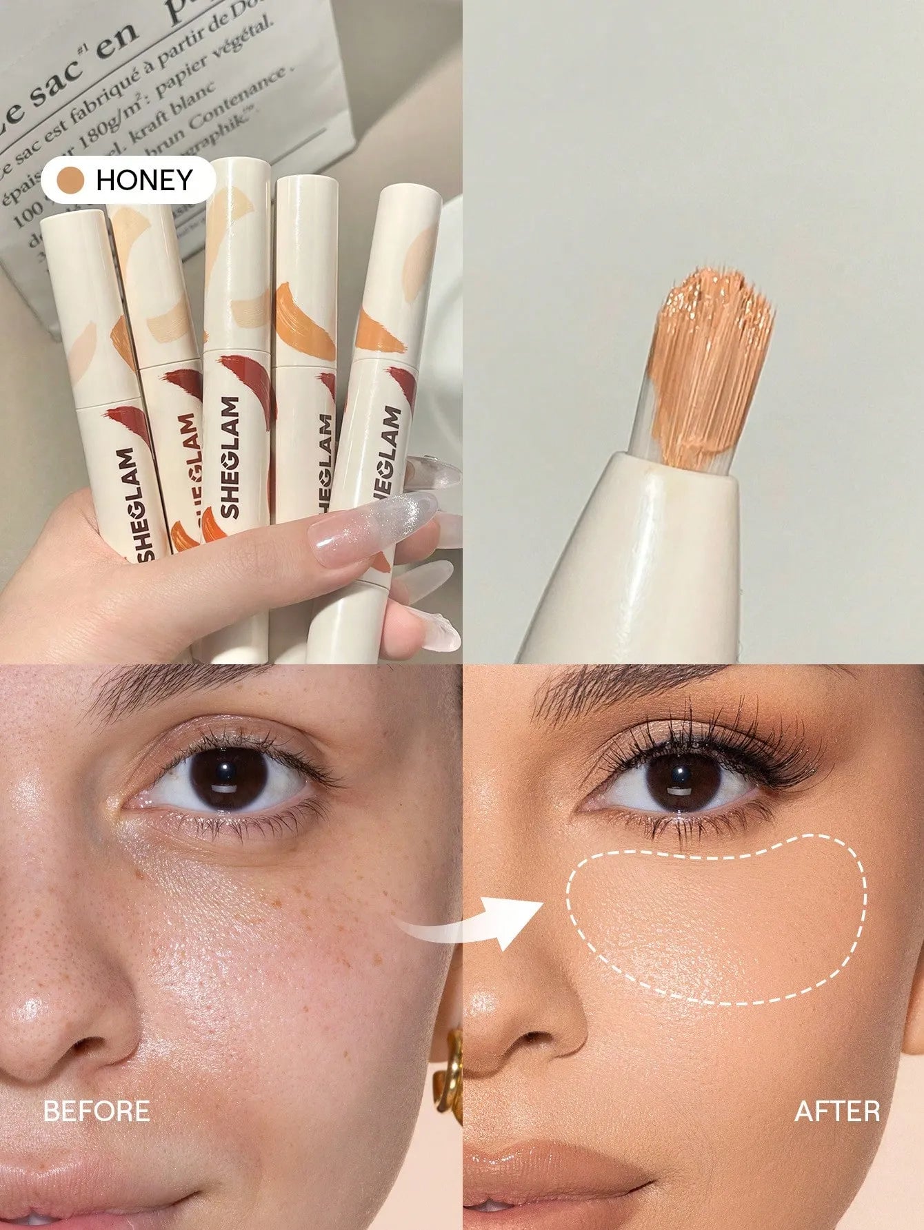 Sheglam - Perfect Skin High Coverage Concealer