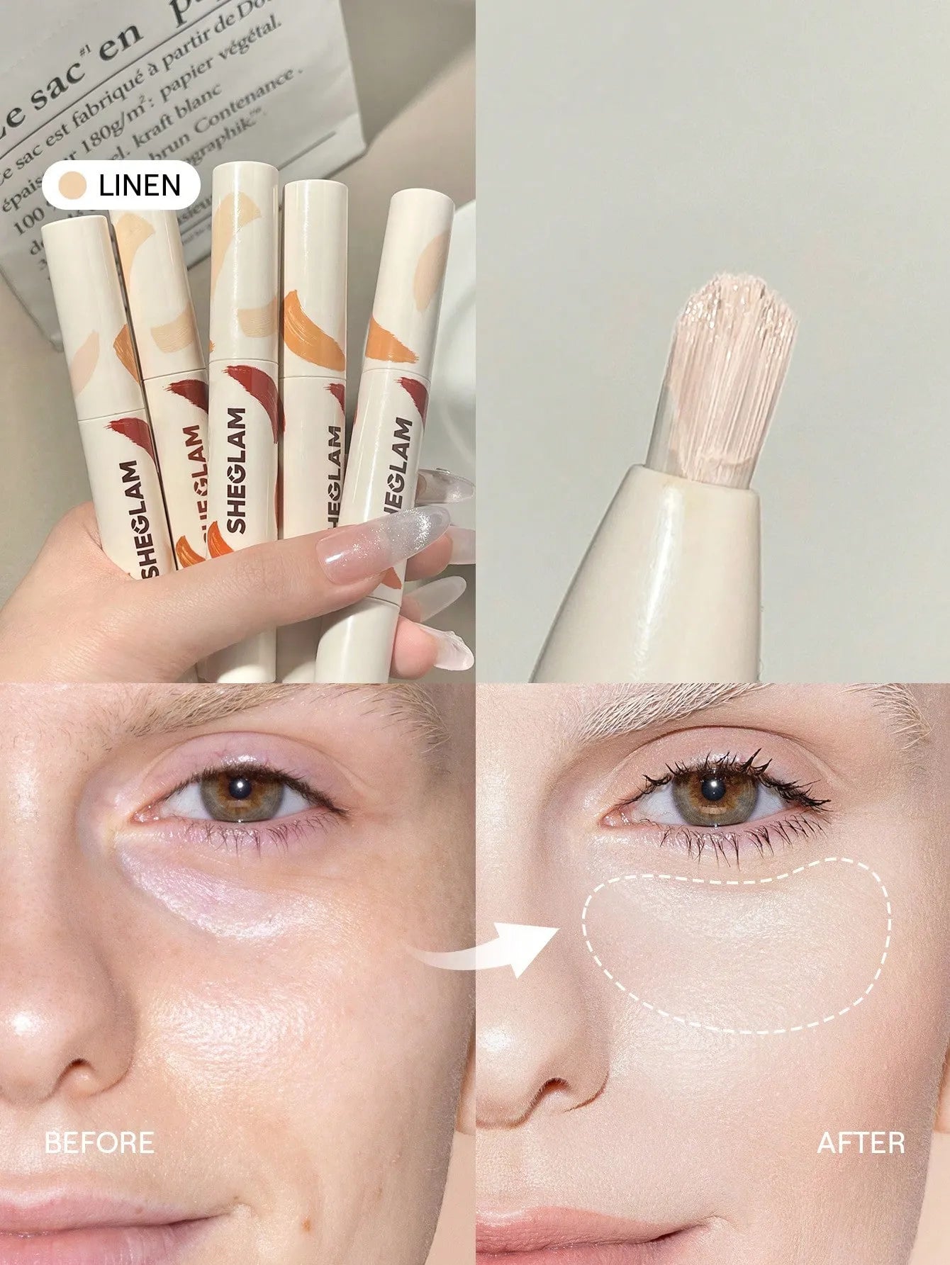 Sheglam - Perfect Skin High Coverage Concealer