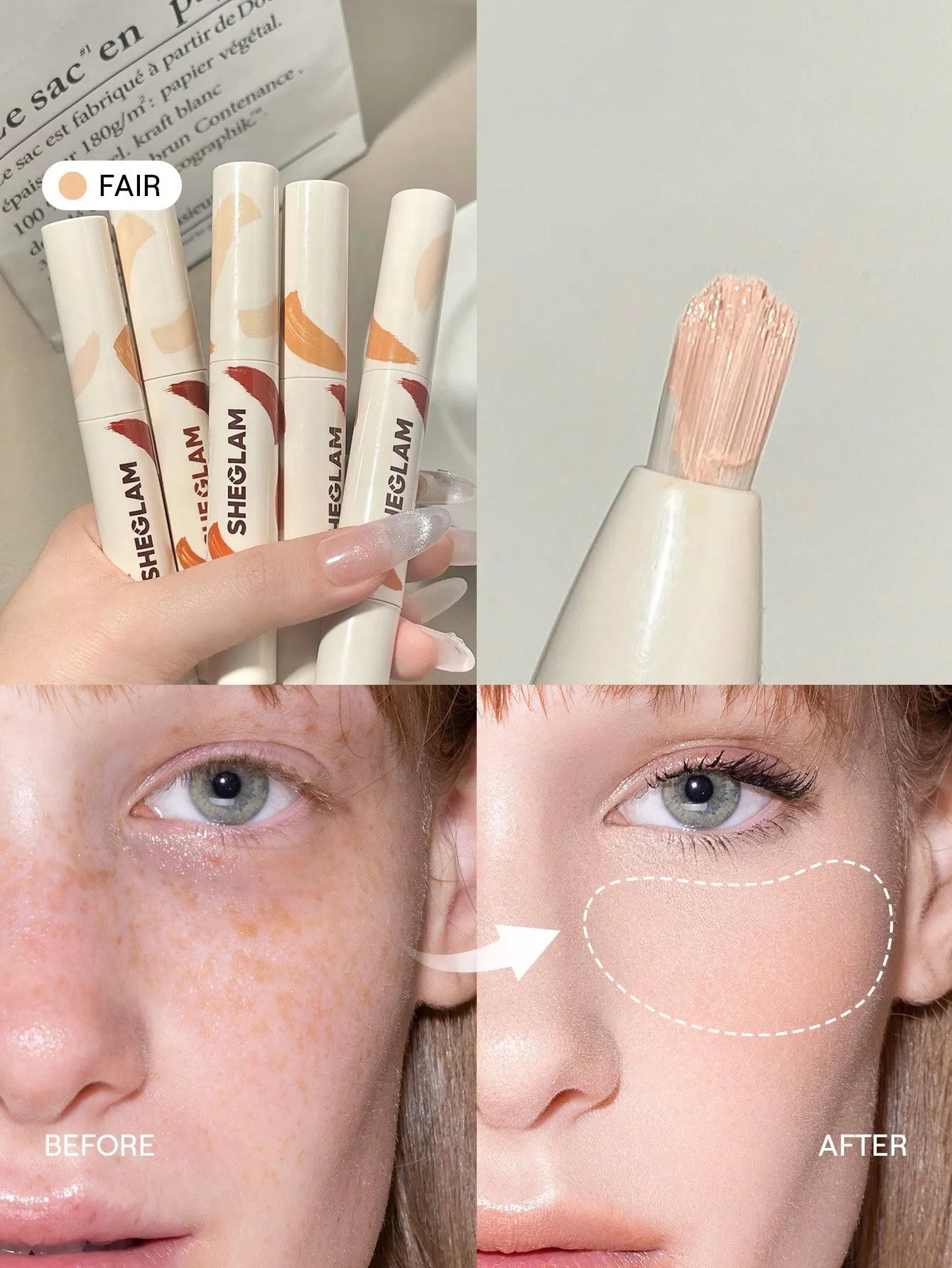 Sheglam - Perfect Skin High Coverage Concealer