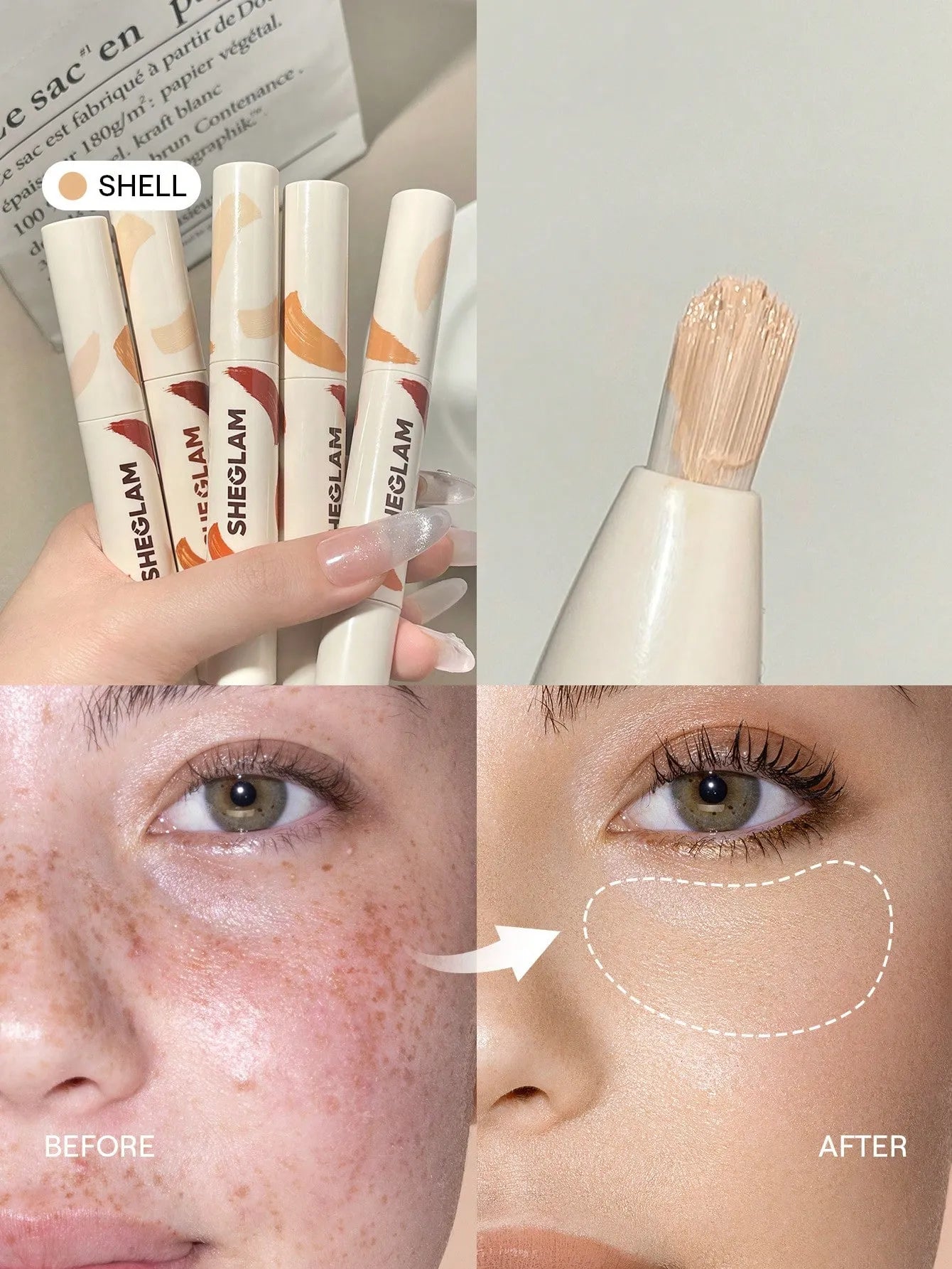 Sheglam - Perfect Skin High Coverage Concealer