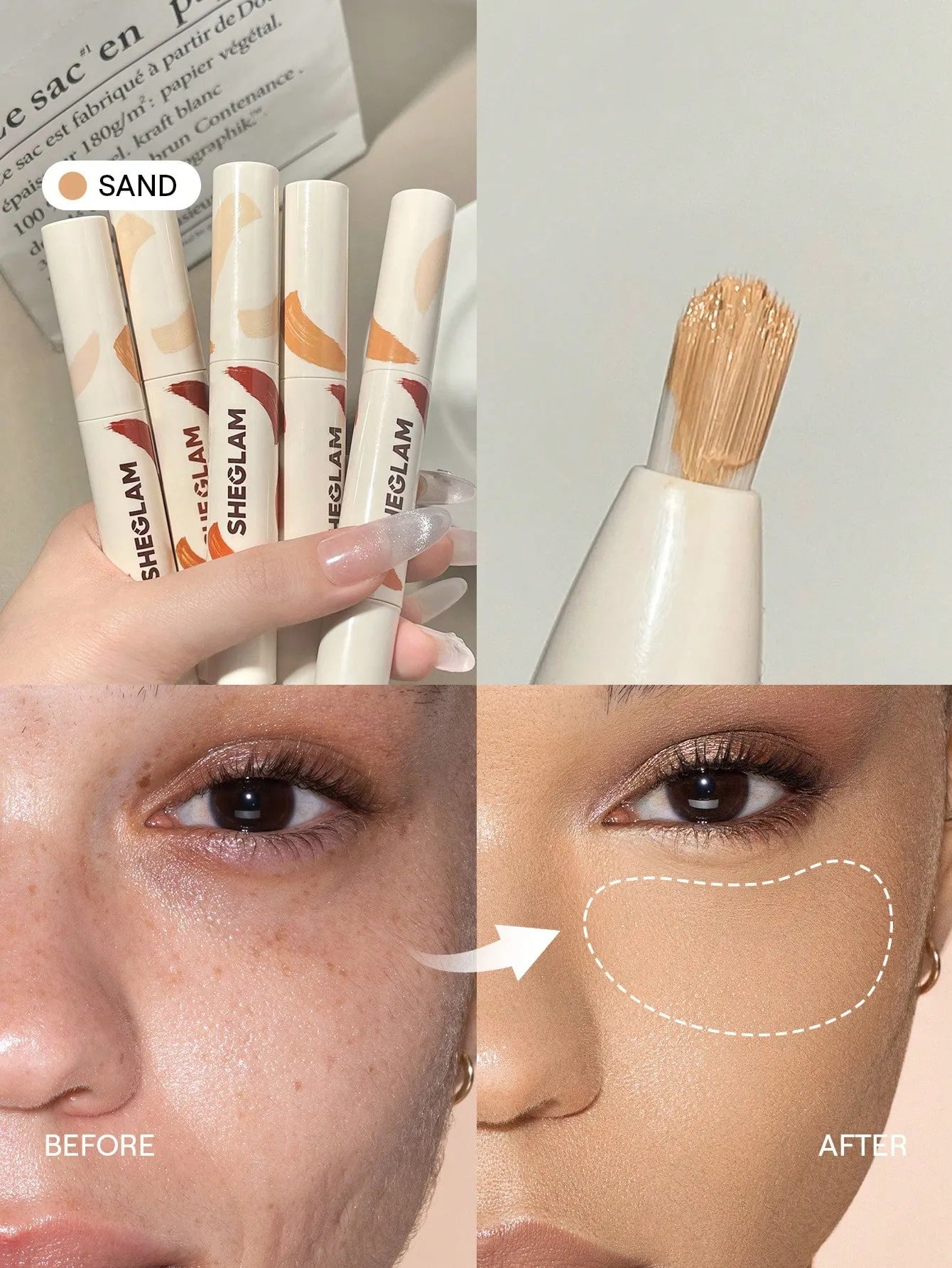 Sheglam - Perfect Skin High Coverage Concealer