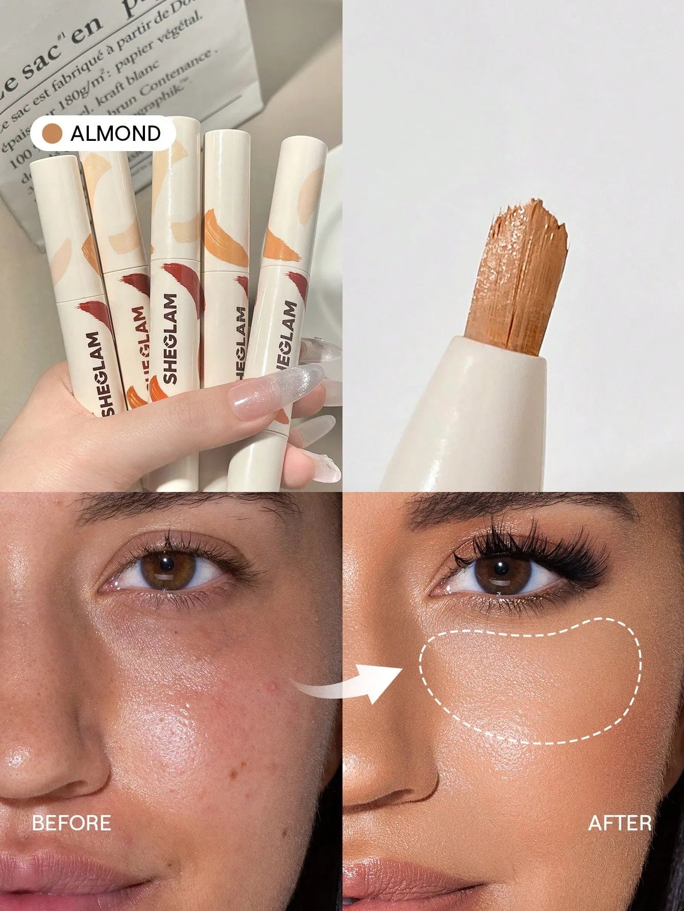 Sheglam - Perfect Skin High Coverage Concealer