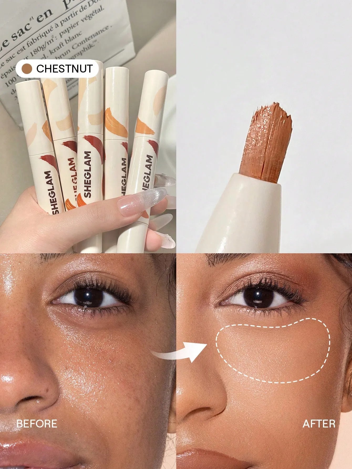 Sheglam - Perfect Skin High Coverage Concealer