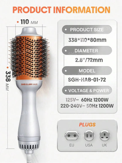 Sheglam - Hair Blowout Bliss Volumizing Hot Air Brush Uk Plug