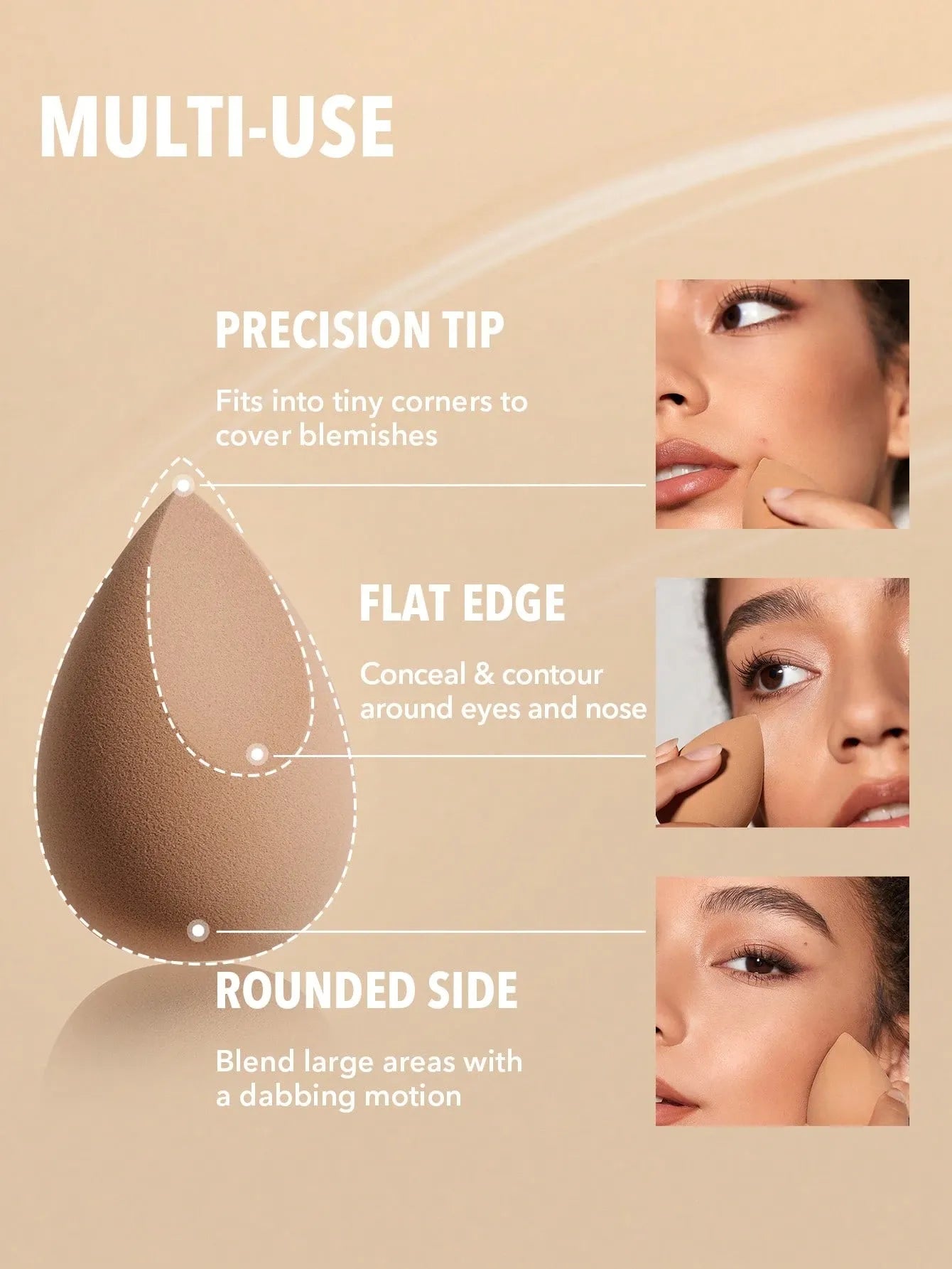 SHEGLAM - Ultimate Universal Beauty Sponge Full Face Makeup Blending Sponge