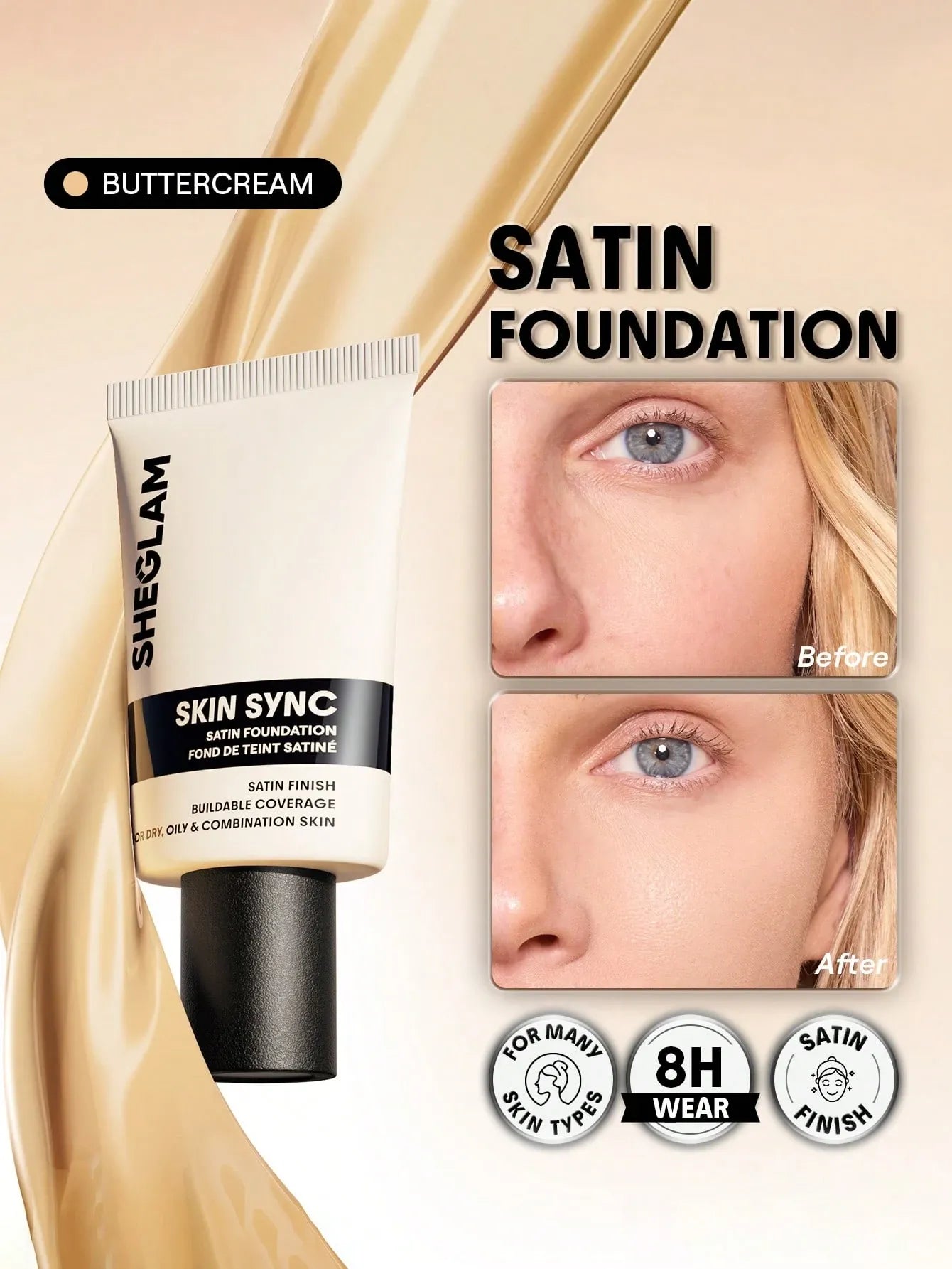 Sheglam - Skin Sync Satin Foundation