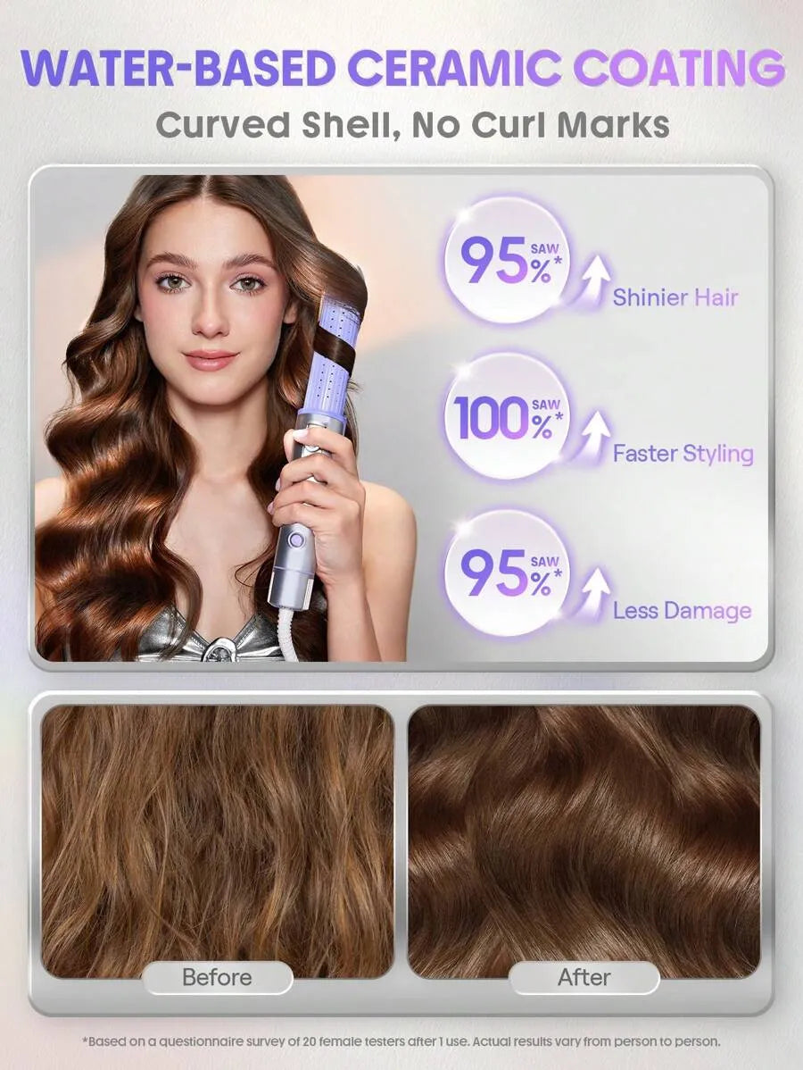 Sheglam - Hair Cool Lock Airflow Styler, 360° Airflow Styler Curling Iron