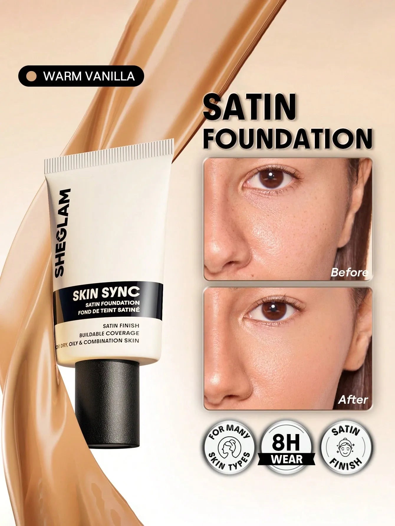 Sheglam - Skin Sync Satin Foundation