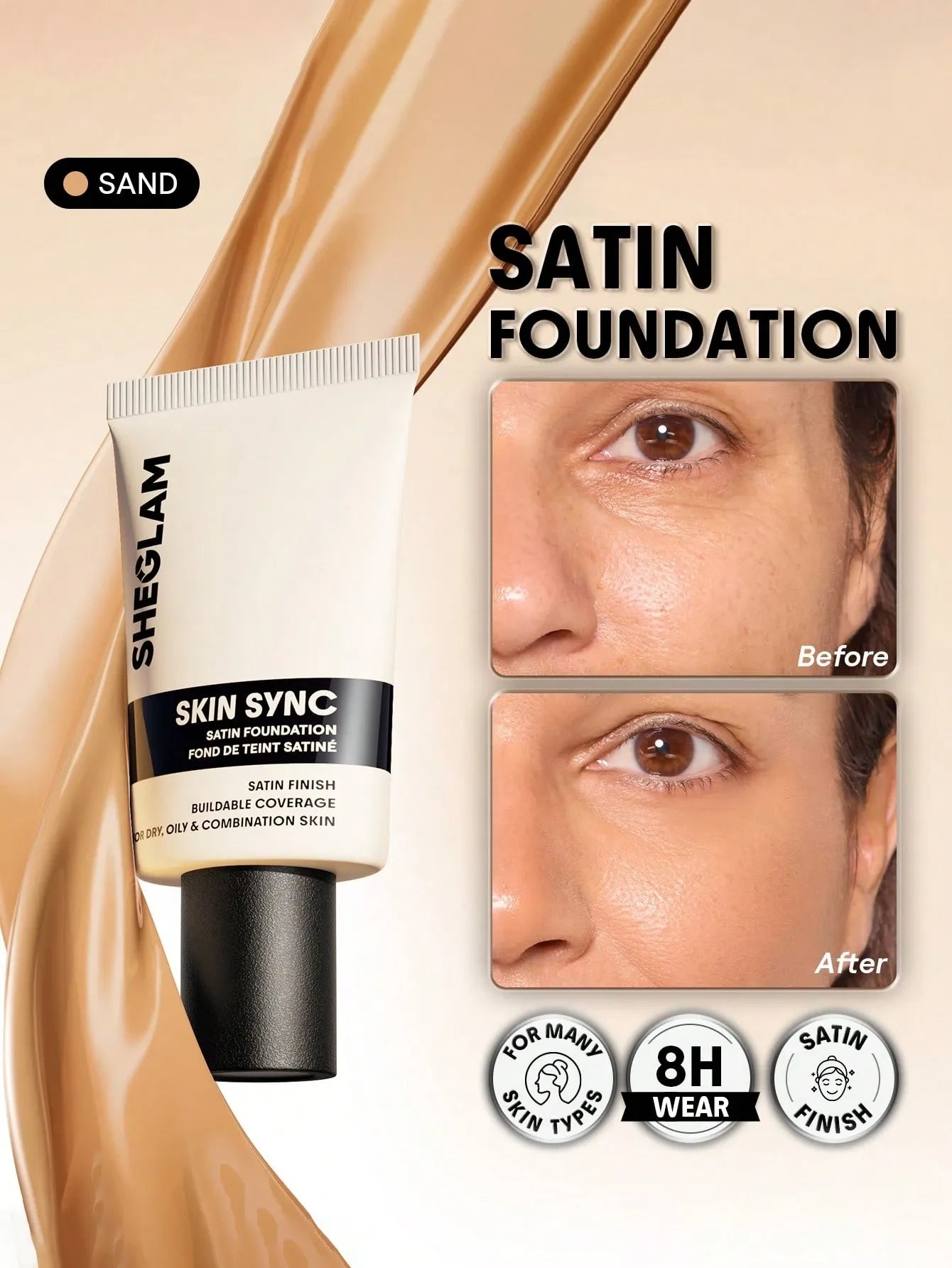 Sheglam - Skin Sync Satin Foundation