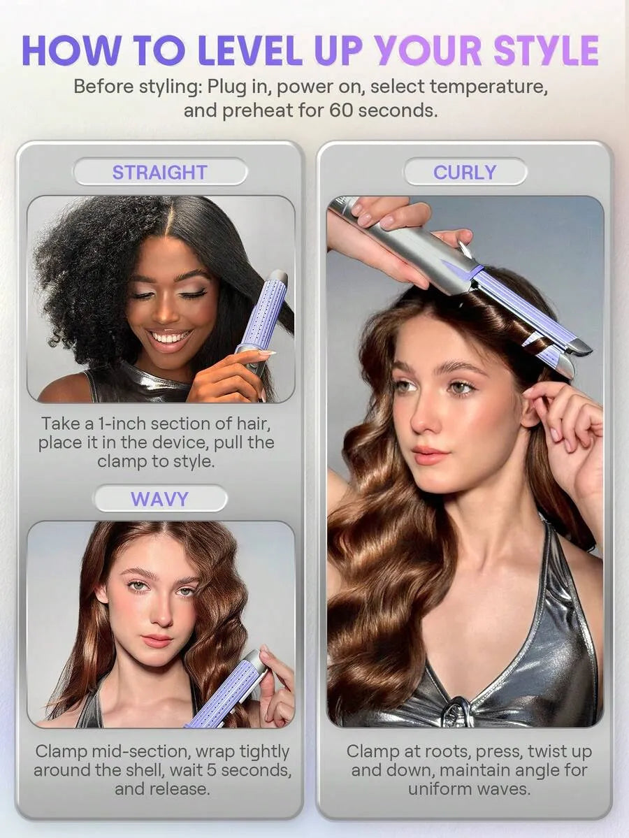 Sheglam - Hair Cool Lock Airflow Styler, 360° Airflow Styler Curling Iron