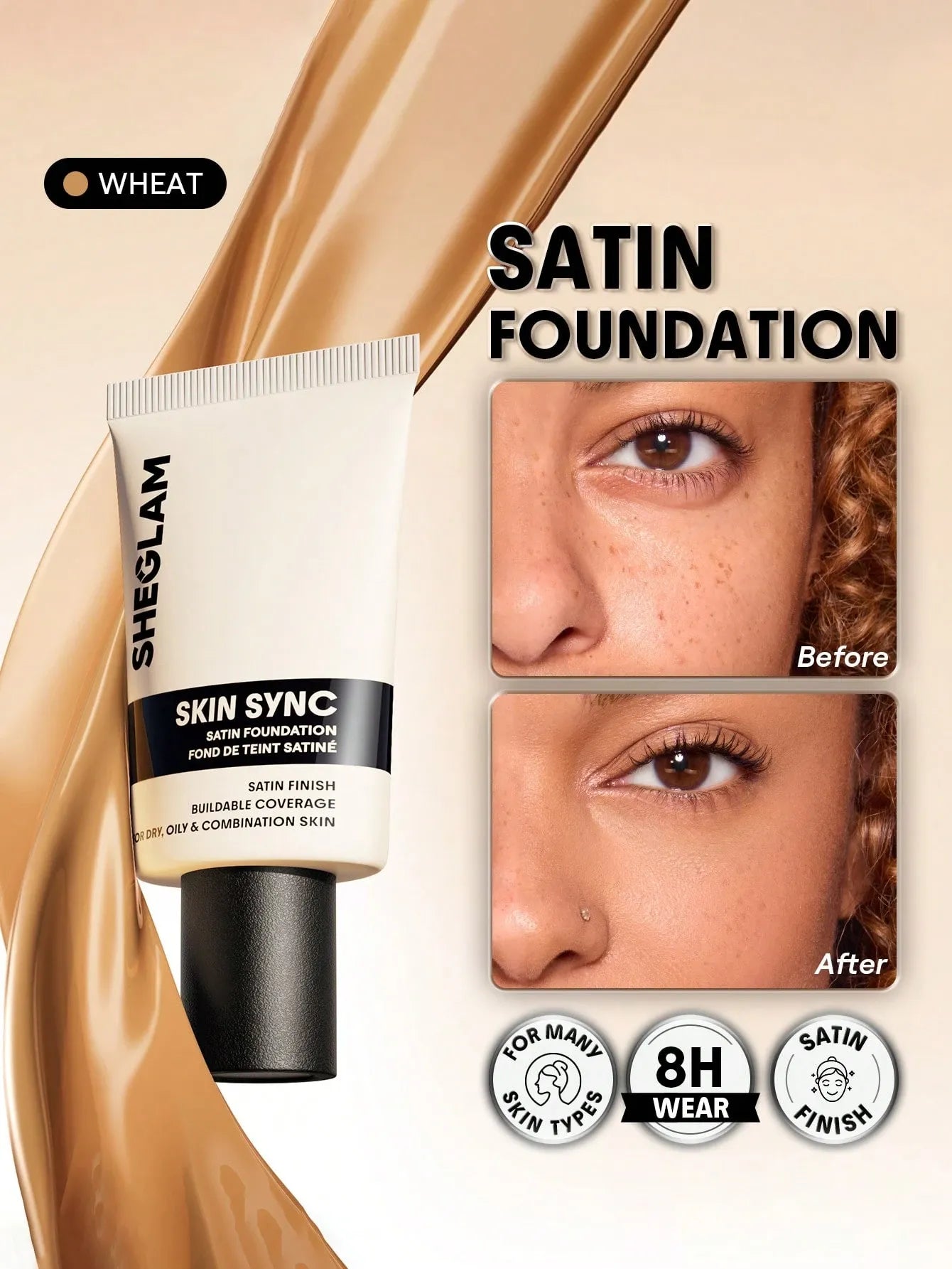 Sheglam - Skin Sync Satin Foundation