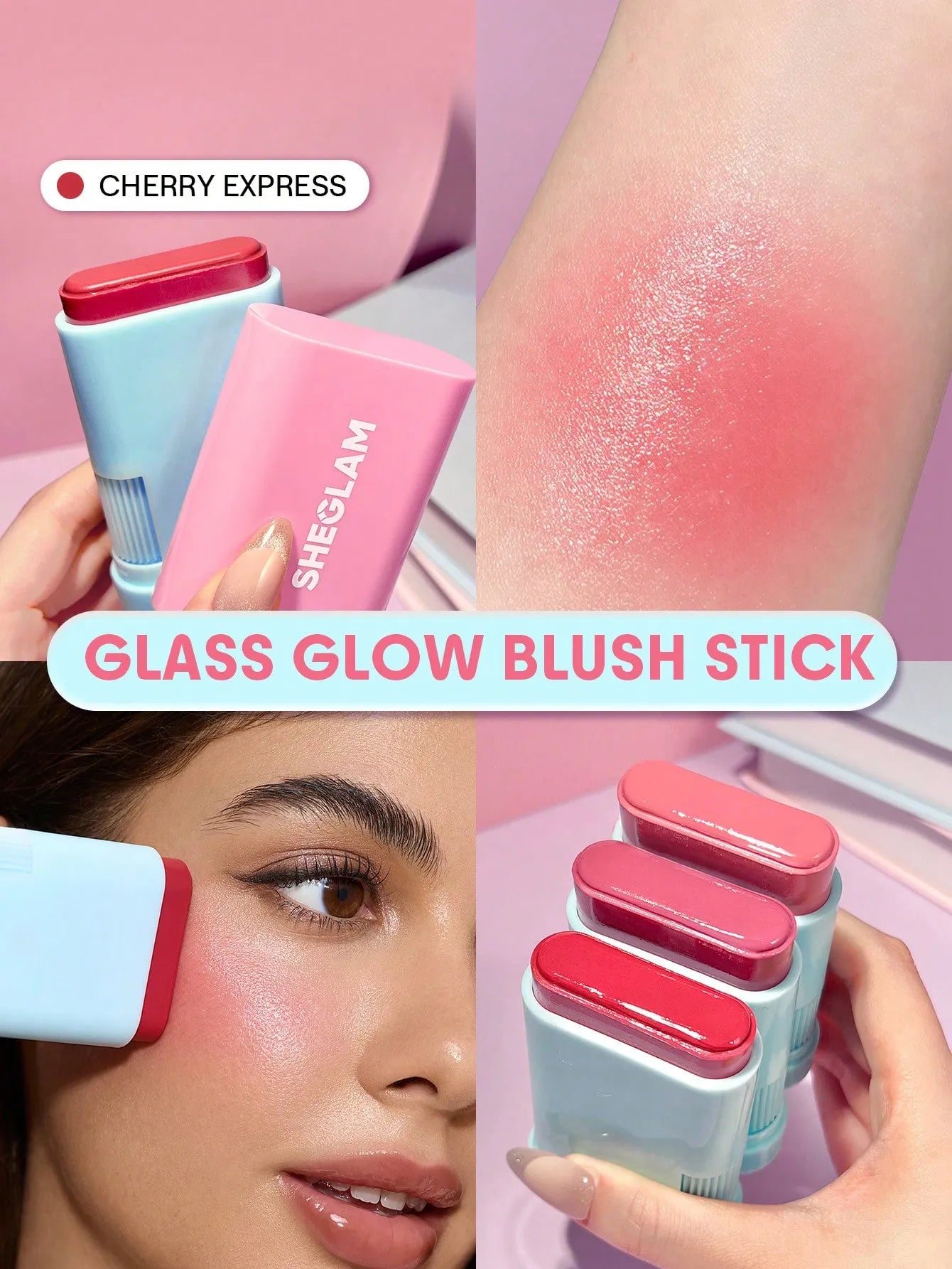 SHEGLAM - Glass Glow Blush Stick