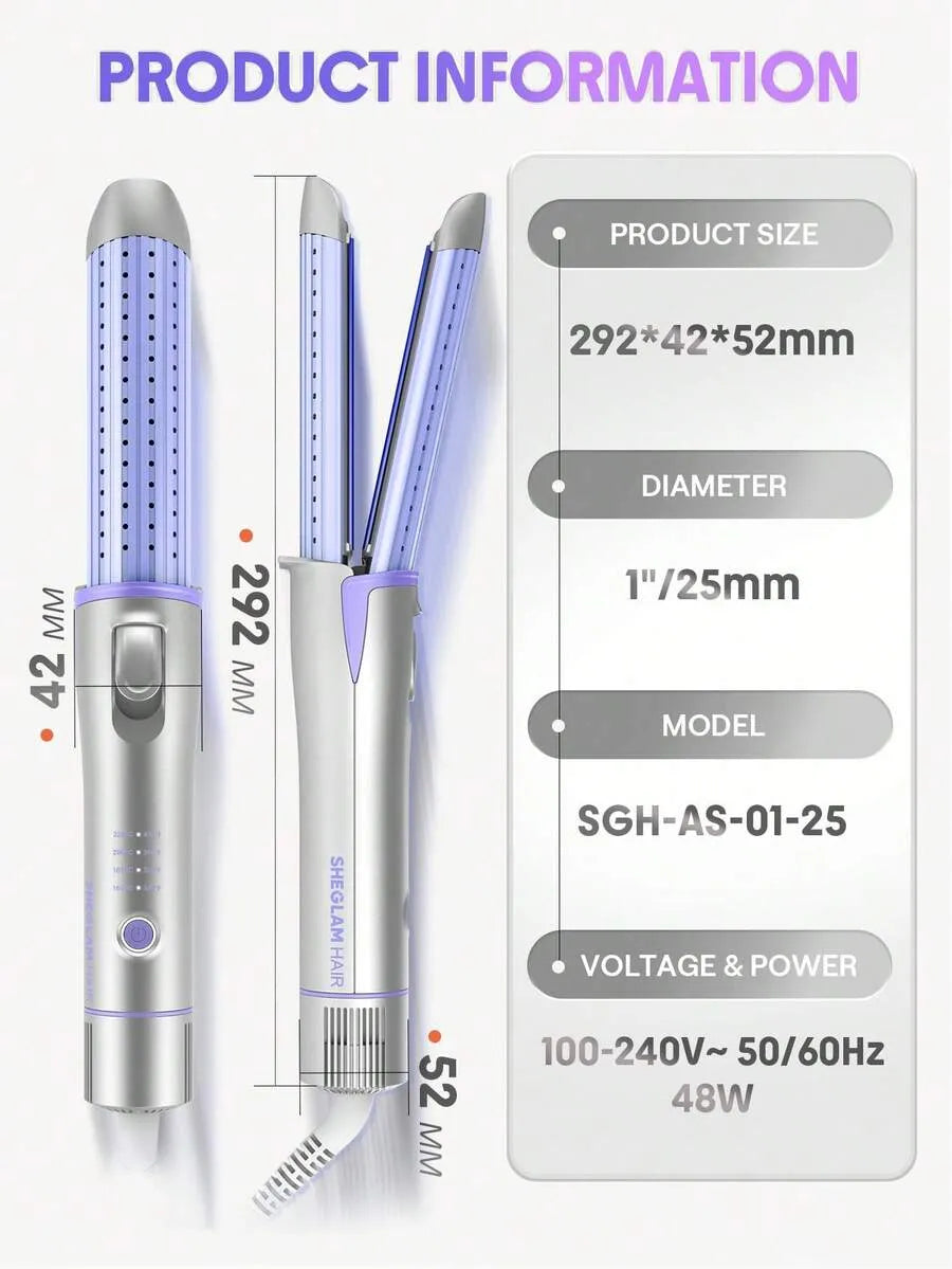 Sheglam - Hair Cool Lock Airflow Styler, 360° Airflow Styler Curling Iron