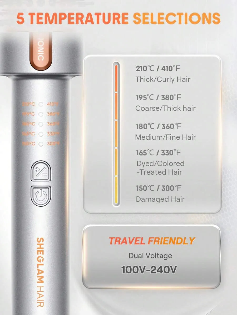 Sheglam - Hair It - Curl Thermal Blowout Brush 38Mm Uk Plug