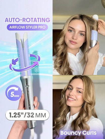 SHEGLAM - HAIR One Touch Airflow Styler Pro-32mm Silver-Purple - Long