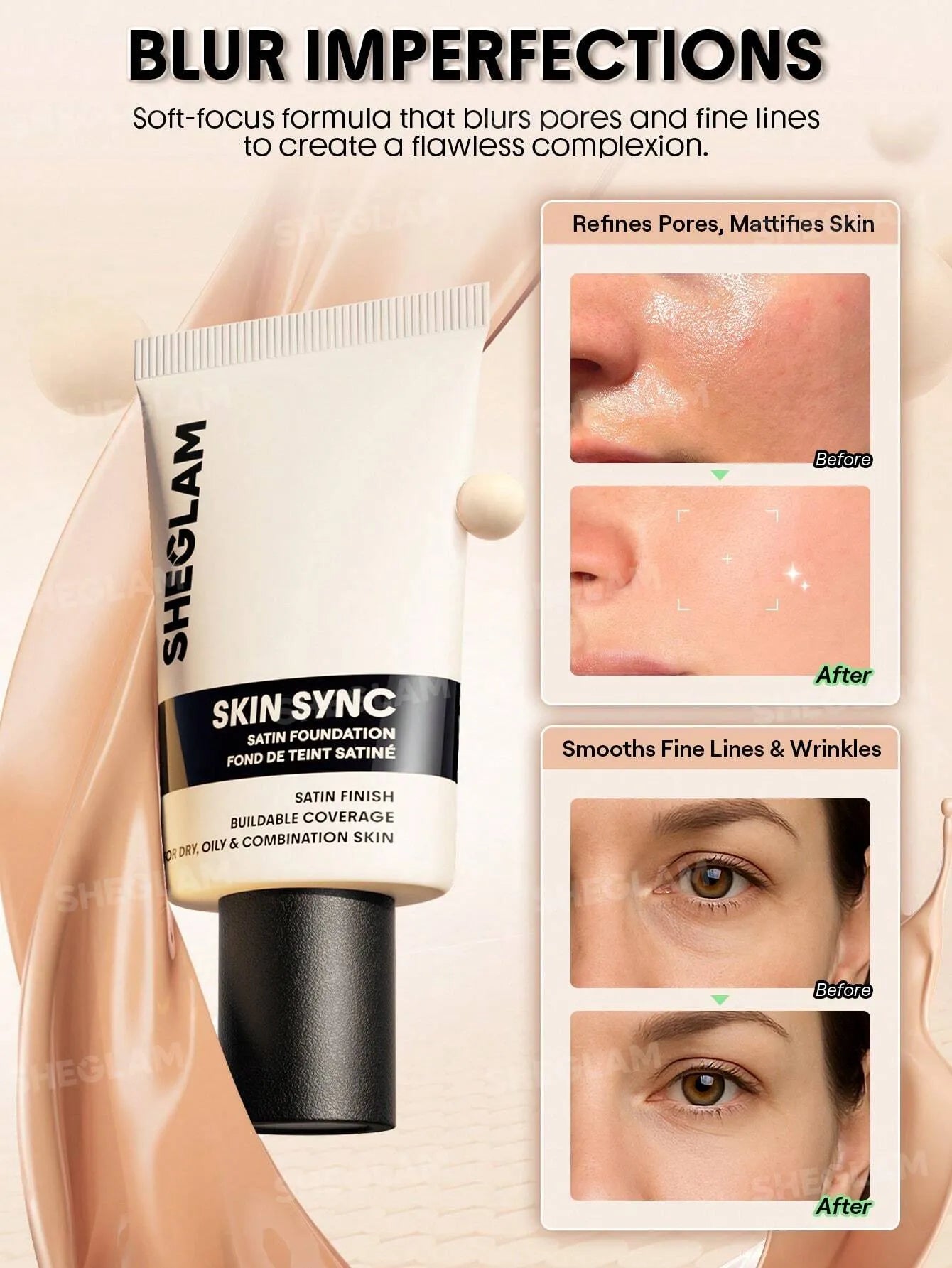 Sheglam - Skin Sync Satin Foundation