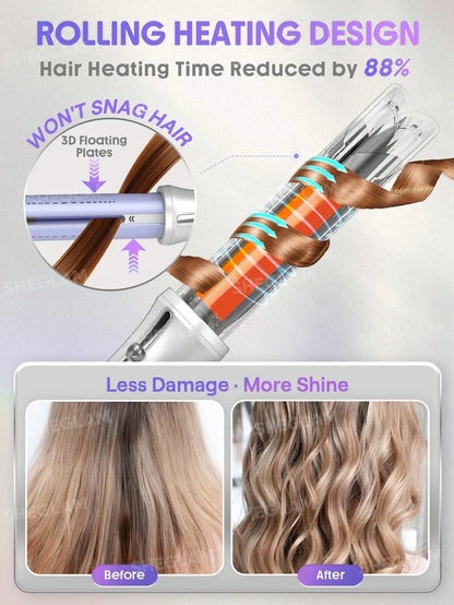 SHEGLAM - HAIR One Touch Airflow Styler Pro-32mm Silver-Purple - Long