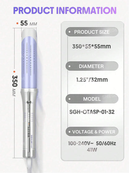 SHEGLAM - HAIR One Touch Airflow Styler Pro-32mm Silver-Purple - Long