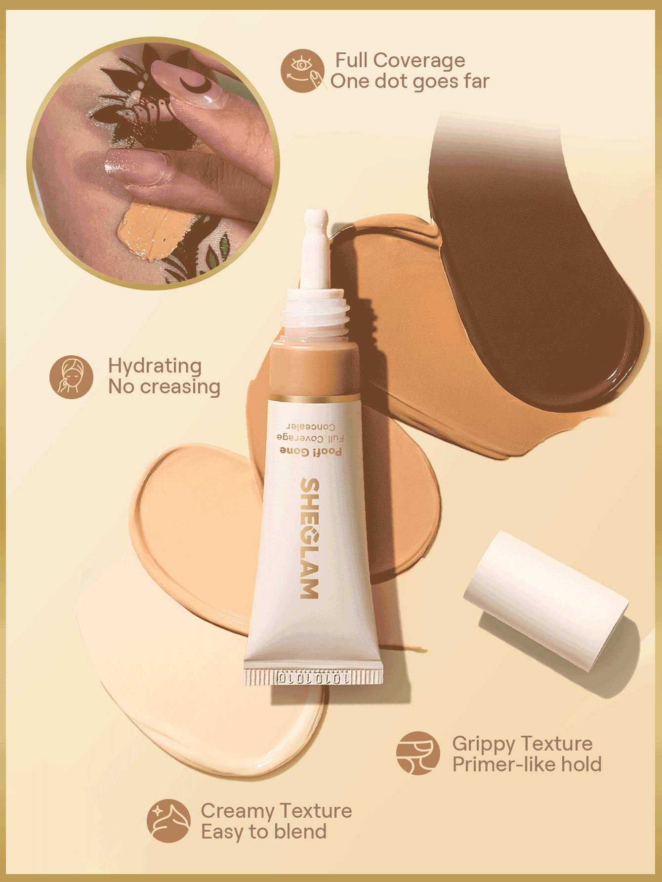 Sheglam - Poof! Gone Full Coverage Concealer