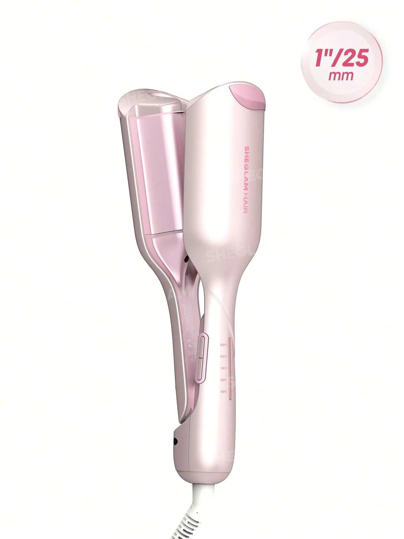 Sheglam - HAIR Cupid's Charm Beach Babe Hair Waver,Pink Ionic Hair Curler 25mm EU Plug