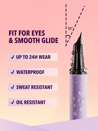 Shein - SHEGLAM Pro-Flex Angled Eyeliner Black Highly Pigmented Matte Beginner Eyeliner