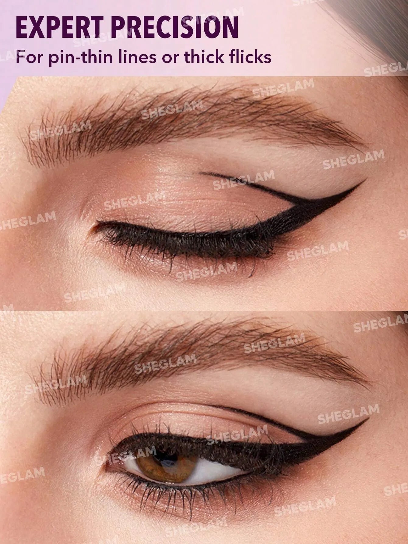 Shein - SHEGLAM Pro-Flex Angled Eyeliner Black Highly Pigmented Matte Beginner Eyeliner