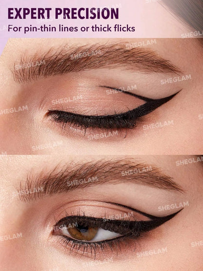 Shein - SHEGLAM Pro-Flex Angled Eyeliner Black Highly Pigmented Matte Beginner Eyeliner