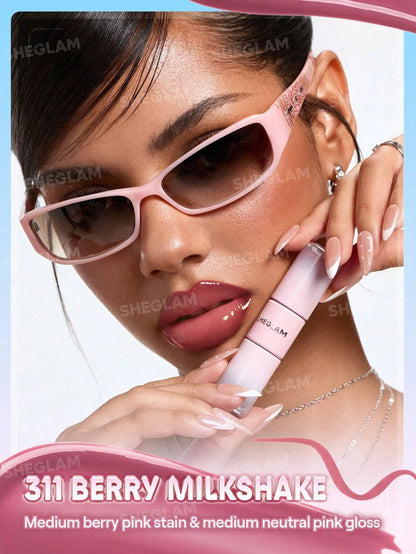 SHEGLAM - Line To Shine Peel-Off Lip Stain & Gloss Duo