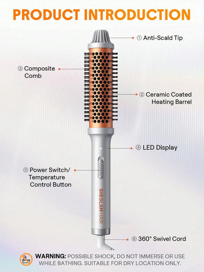 Sheglam - Hair It - Curl Thermal Blowout Brush 32Mm Uk Plug