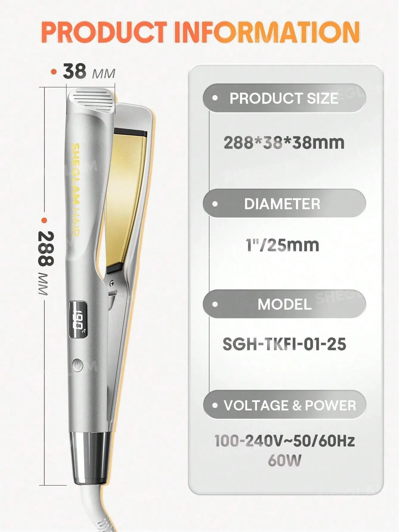 Sheglam - Hair Sleek Chic Twist Kiss Flat Iron,Negative Ion 2-In-1 Straight Hair Curler