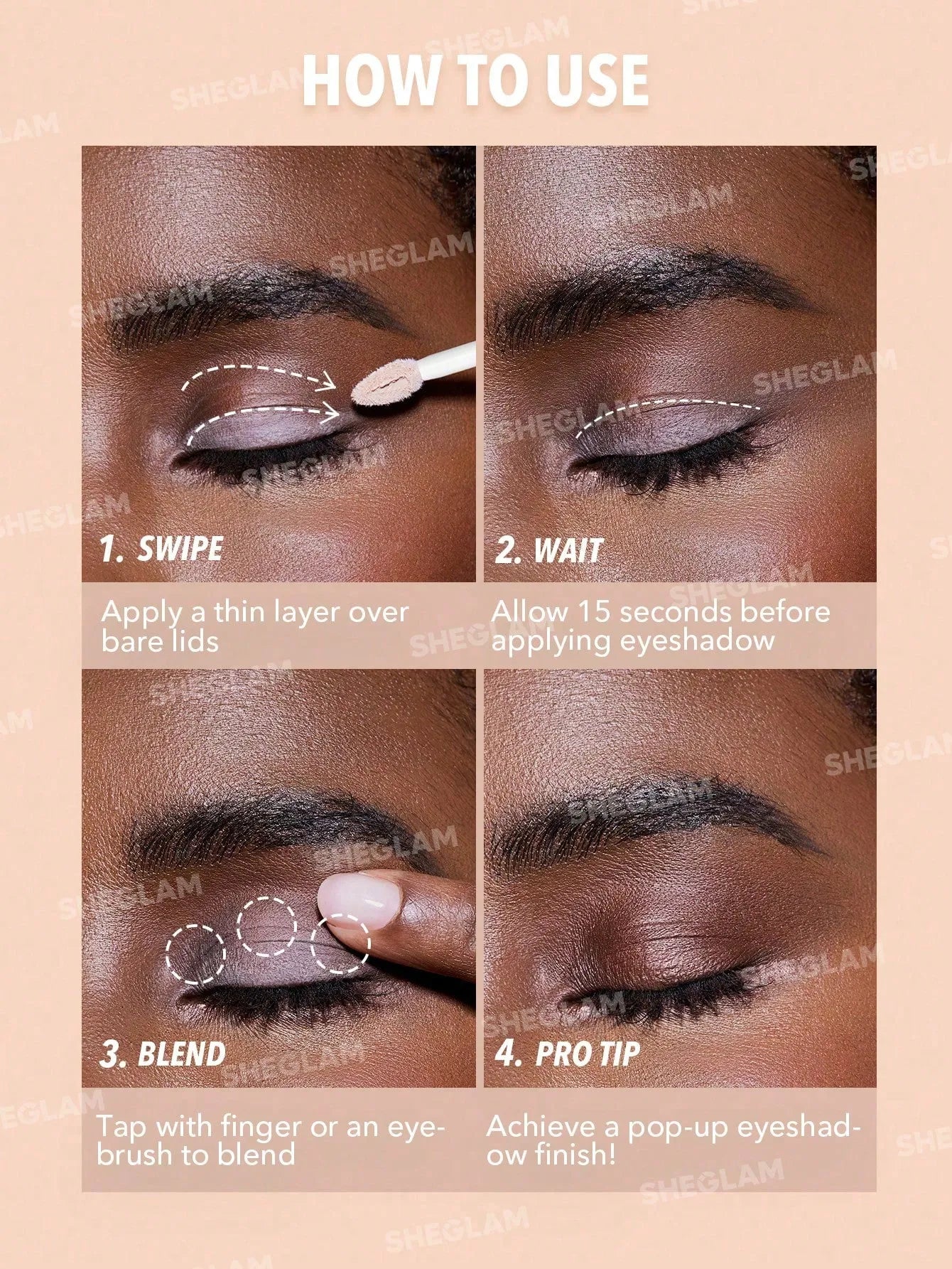 SHEGLAM - Ready Set Eyeshadow Primer Super Long-Lasting And Pigmented Eye Primer