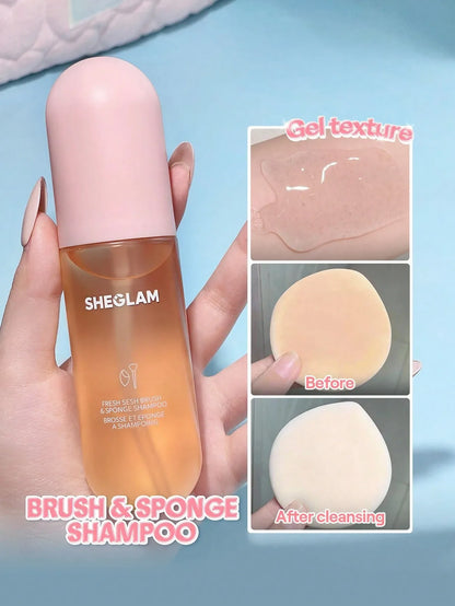 SHEGLAM - Fresh Sesh Brush & Sponge Shampoo-Pink